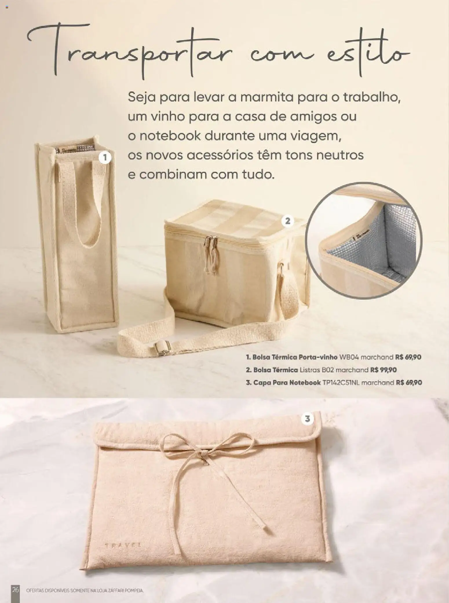 Zaffari Folheto - válido de 27.11.2025 | Página: 26 | Produtos: Notebook, Vinho, Bolsa