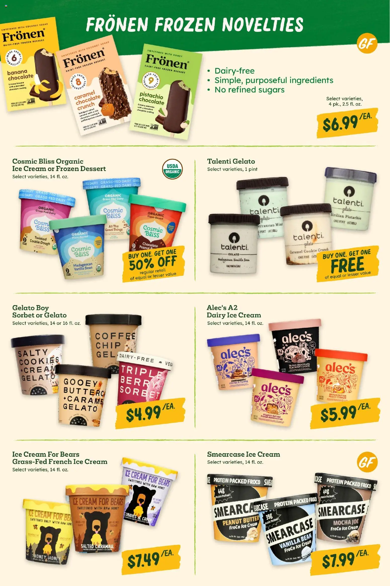 Sprouts Monthly Ad - valid from 29.04.2026 | Page: 20 | Products: Cream, Ice cream, Peach, 2人掛けソファ