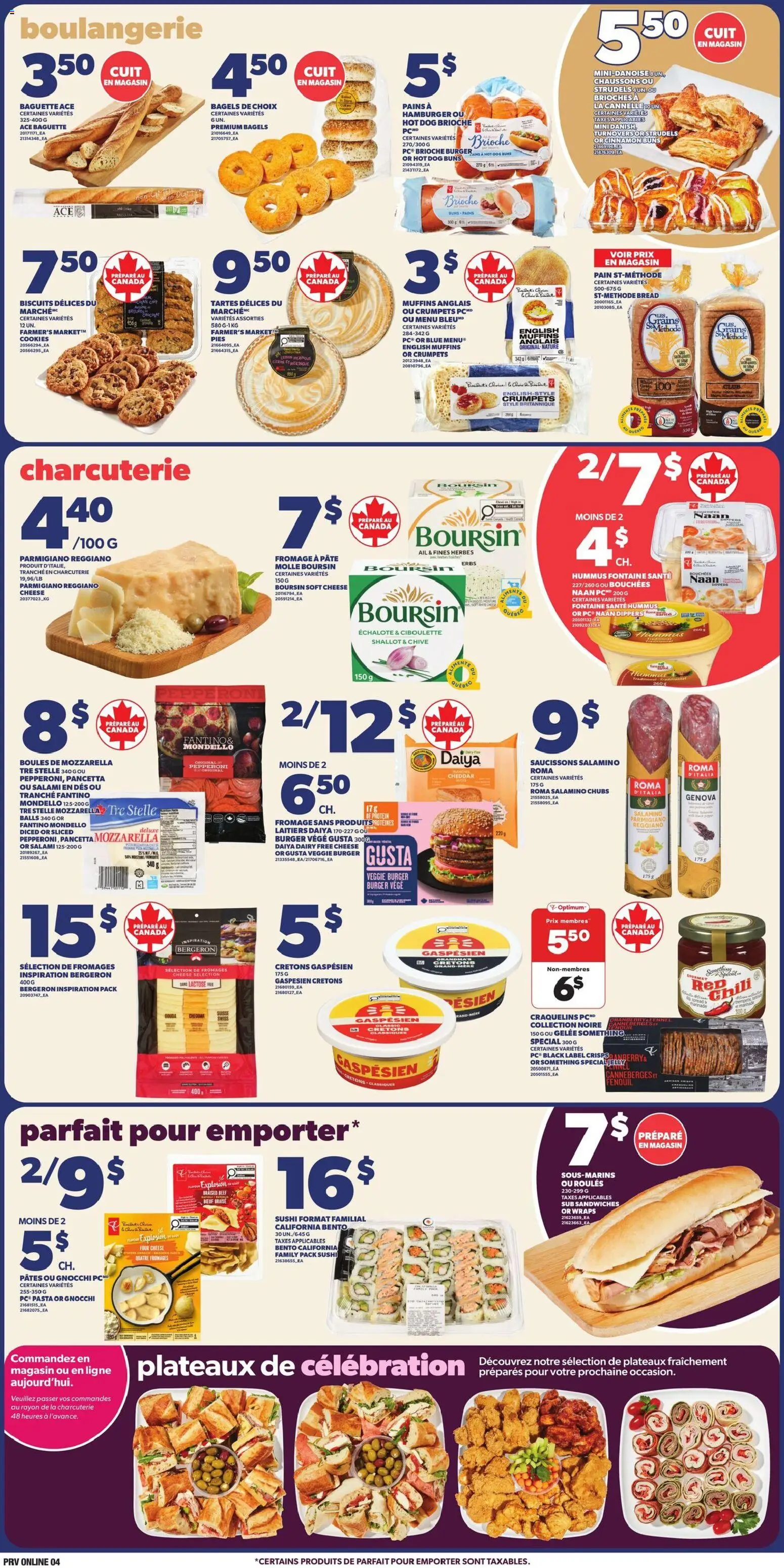 Provigo flyer valid from 16.04.2026 | Page: 4 | Products: Pasta, Cookies, Cheese, Salami