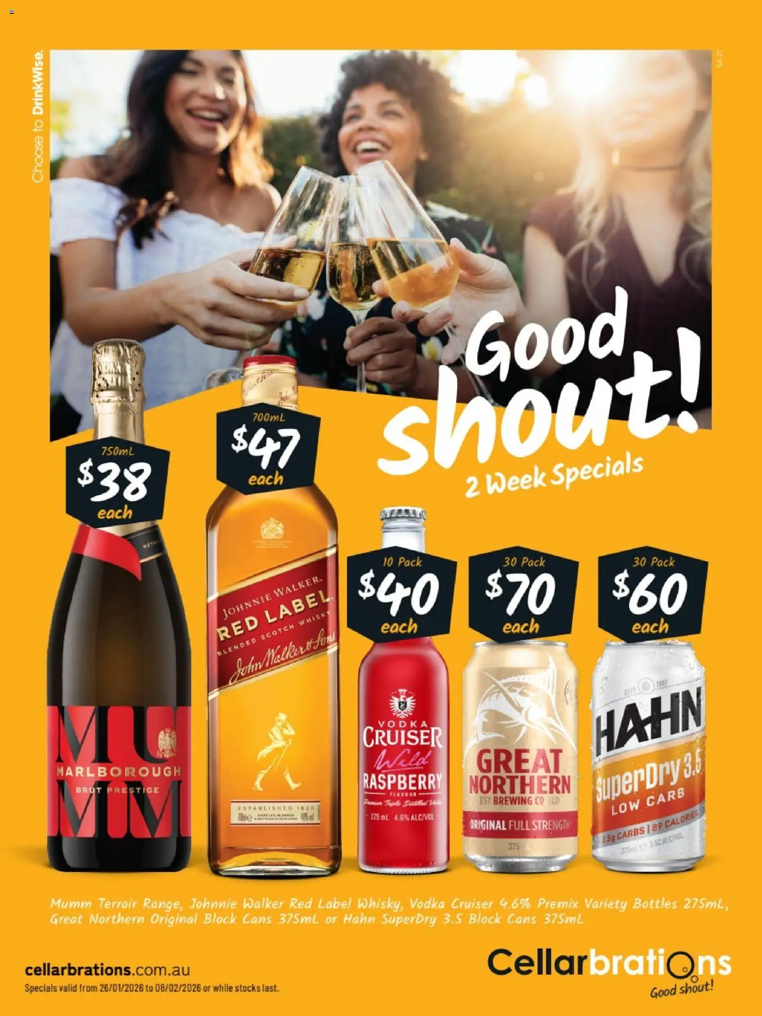 Cellarbrations catalogue - valid from 26.01.2026 | Page: 1 | Products: Vodka, Scotch, Raspberry