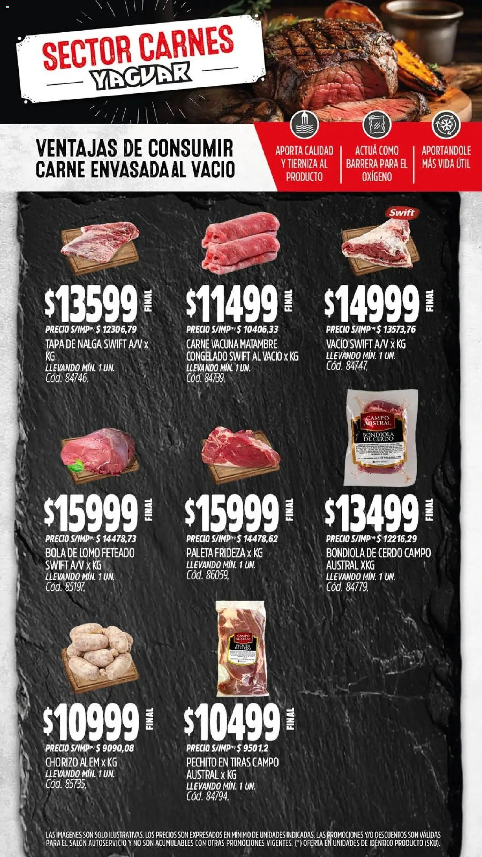 Yaguar - Oferta Semanal Córdoba │ válido desde el 06.04.2026 | Página: 5 | Productos: Sal, Paleta, Chorizo, Cerdo