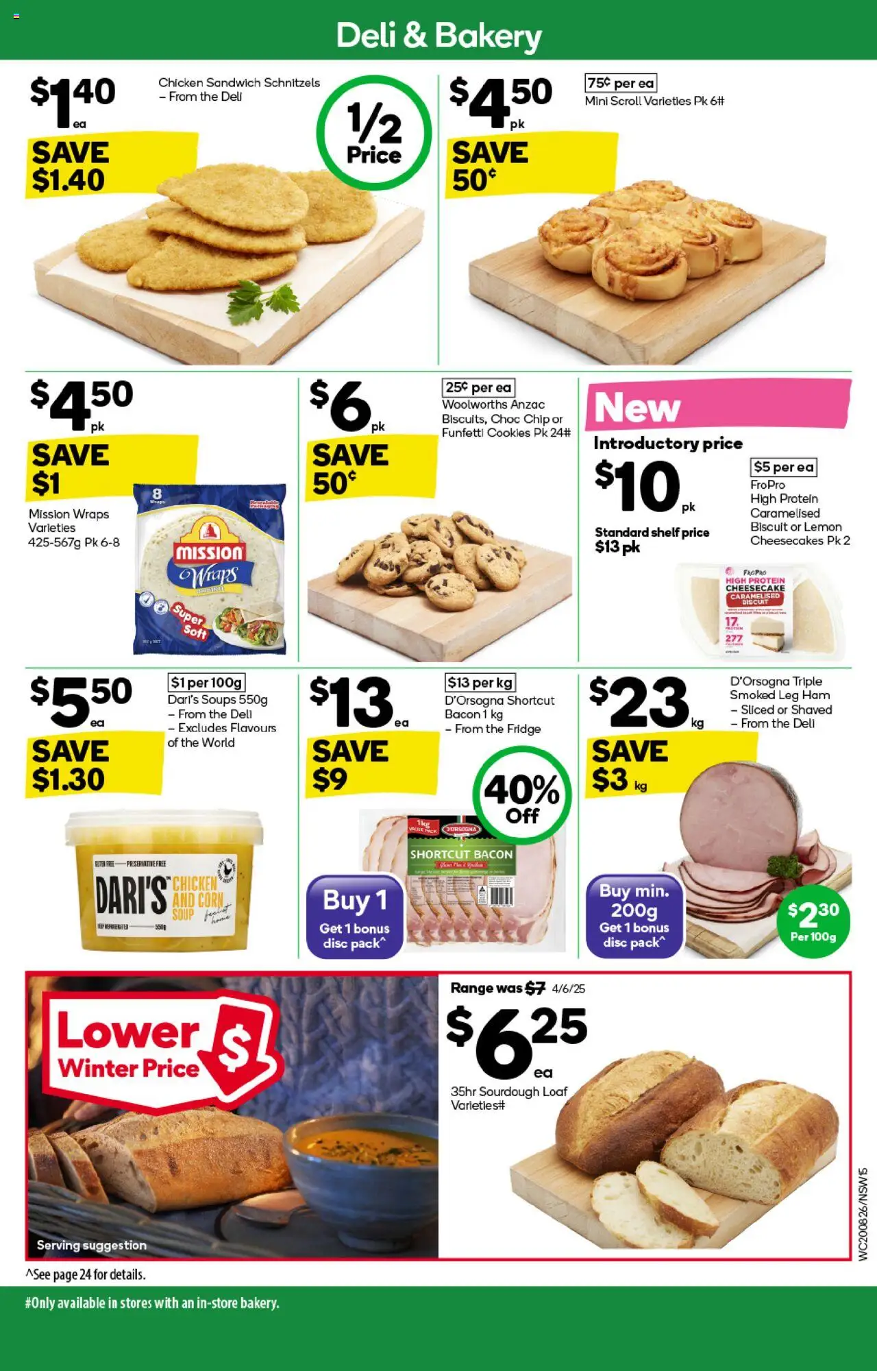 Woolworths catalogue - valid from 20.08.2025 | Page: 15 | Products: Bacon, Ham, Lemon, Bakery