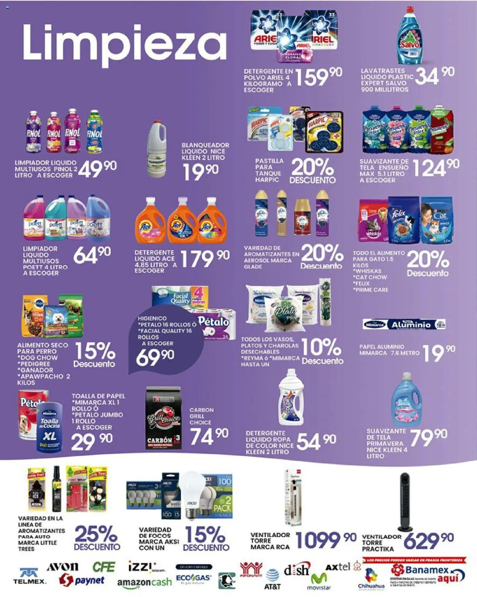 Nuevas ofertas de Alsuper válidas en toda la República Mexicana desde el 17.04.2026. ¡Encuentra las mejores ofertas en Alsuper folleto Casas Grandes! | Página: 5 | Productos: Suavizante, Limpiador, Riel, Bowl