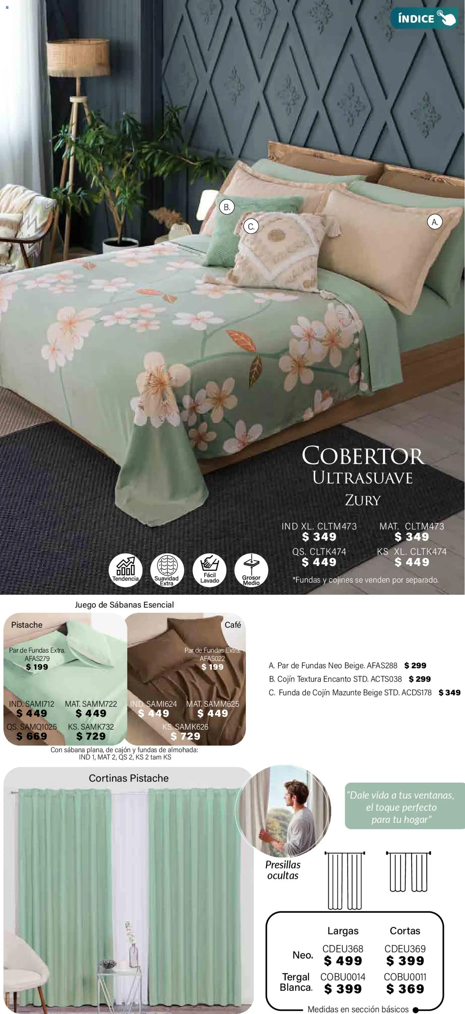 Nuevas ofertas de Colchas Concord válidas en toda la República Mexicana desde el 01.11.2025. ¡Encuentra las mejores ofertas en Colchas Concord Buen Fin! | Página: 391 | Productos: Café, Almohada, Sabanas, Cortinas