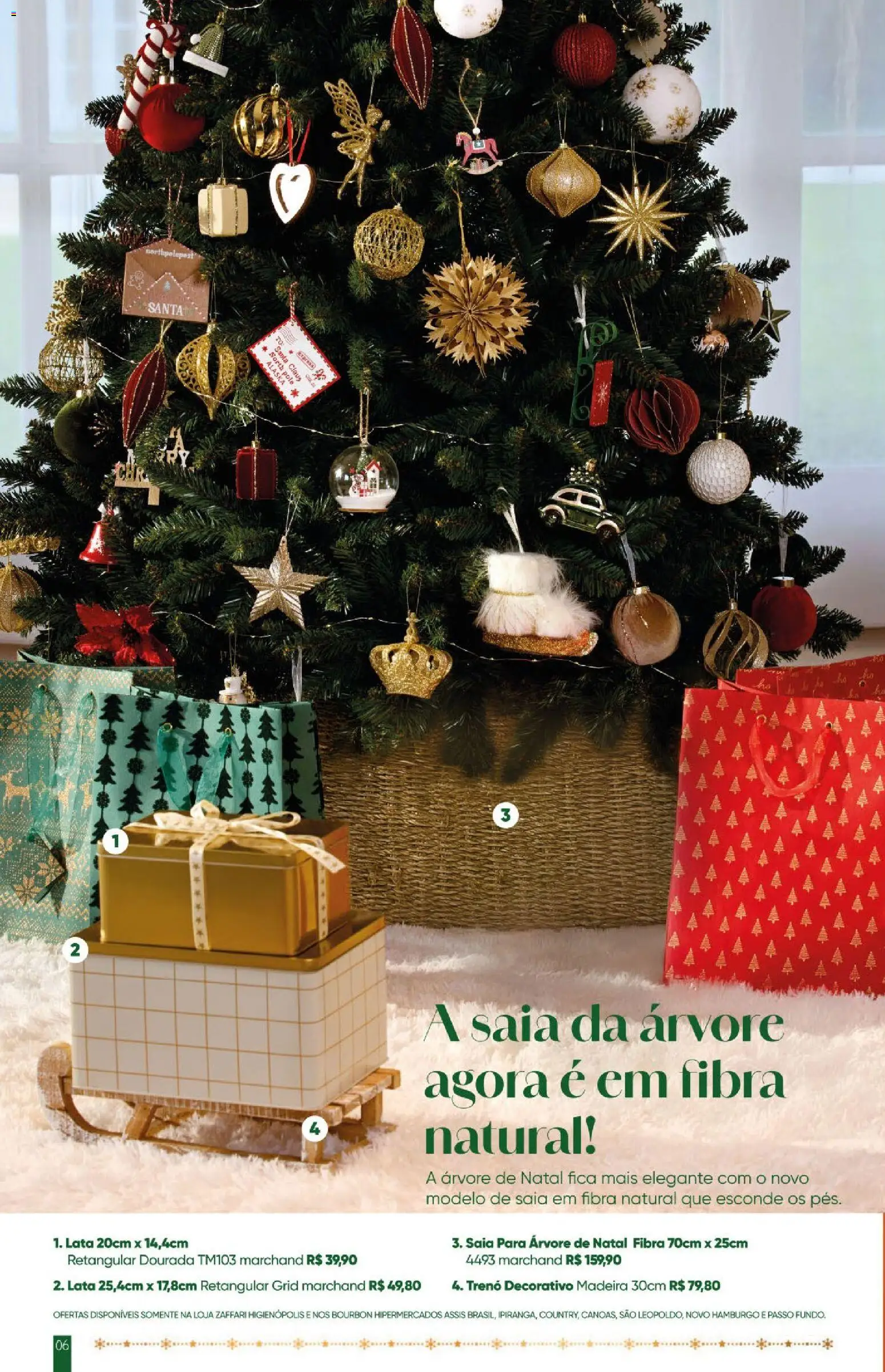 Zaffari Folheto - válido de 28.10.2025 | Página: 6 | Produtos: Árvore de natal, Bourbon, Saia