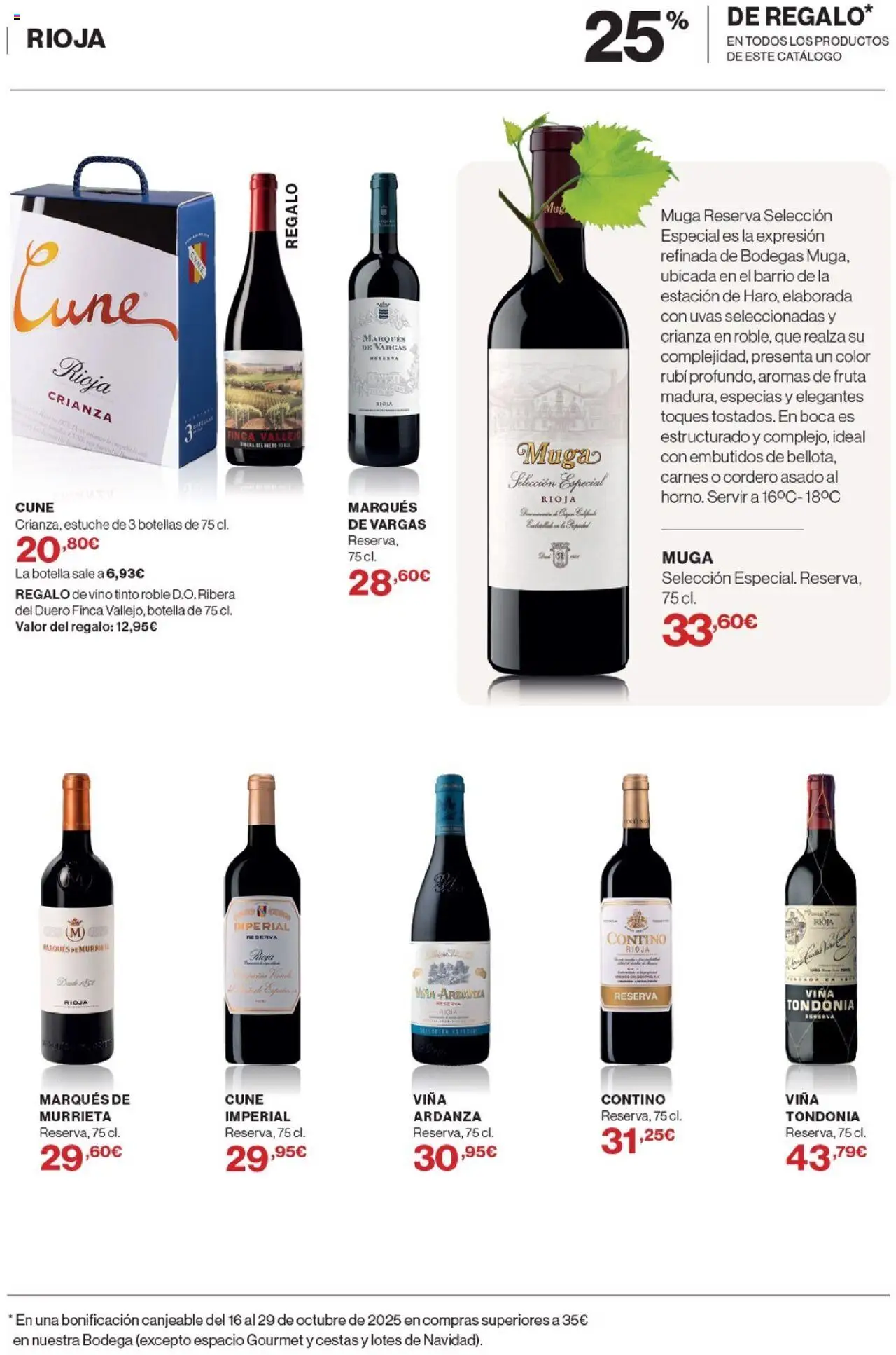 Nuevas ofertas de El Corte Inglés válidas en toda la República Mexicana desde el 02.10.2025. ¡Encuentra las mejores ofertas en El Corte Inglés - Catálogo La Bodega! | Página: 9 | Productos: Estuche, Botella, Vino