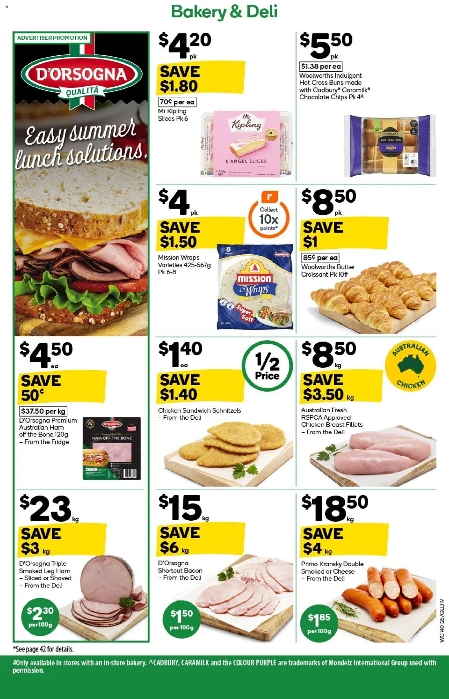 Woolworths catalogue - valid from 14.01.2026 | Page: 19 | Products: Butter, Ham, Chicken, Bakery