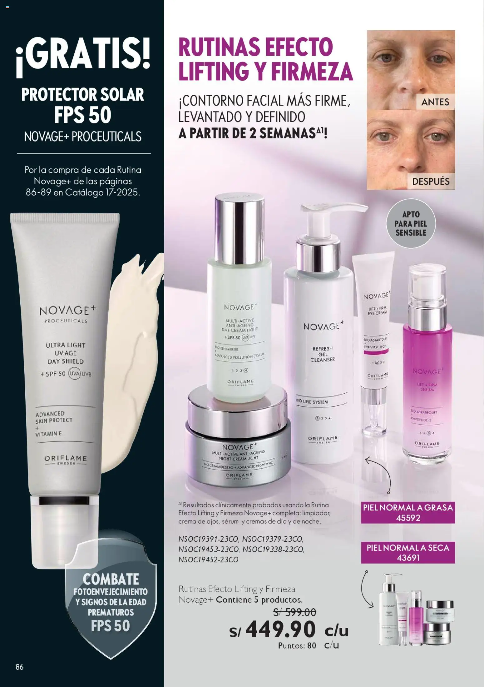 Catálogo Oriflame válido desde 06.12.2025 | Página: 86 | Productos: Protector solar, Crema