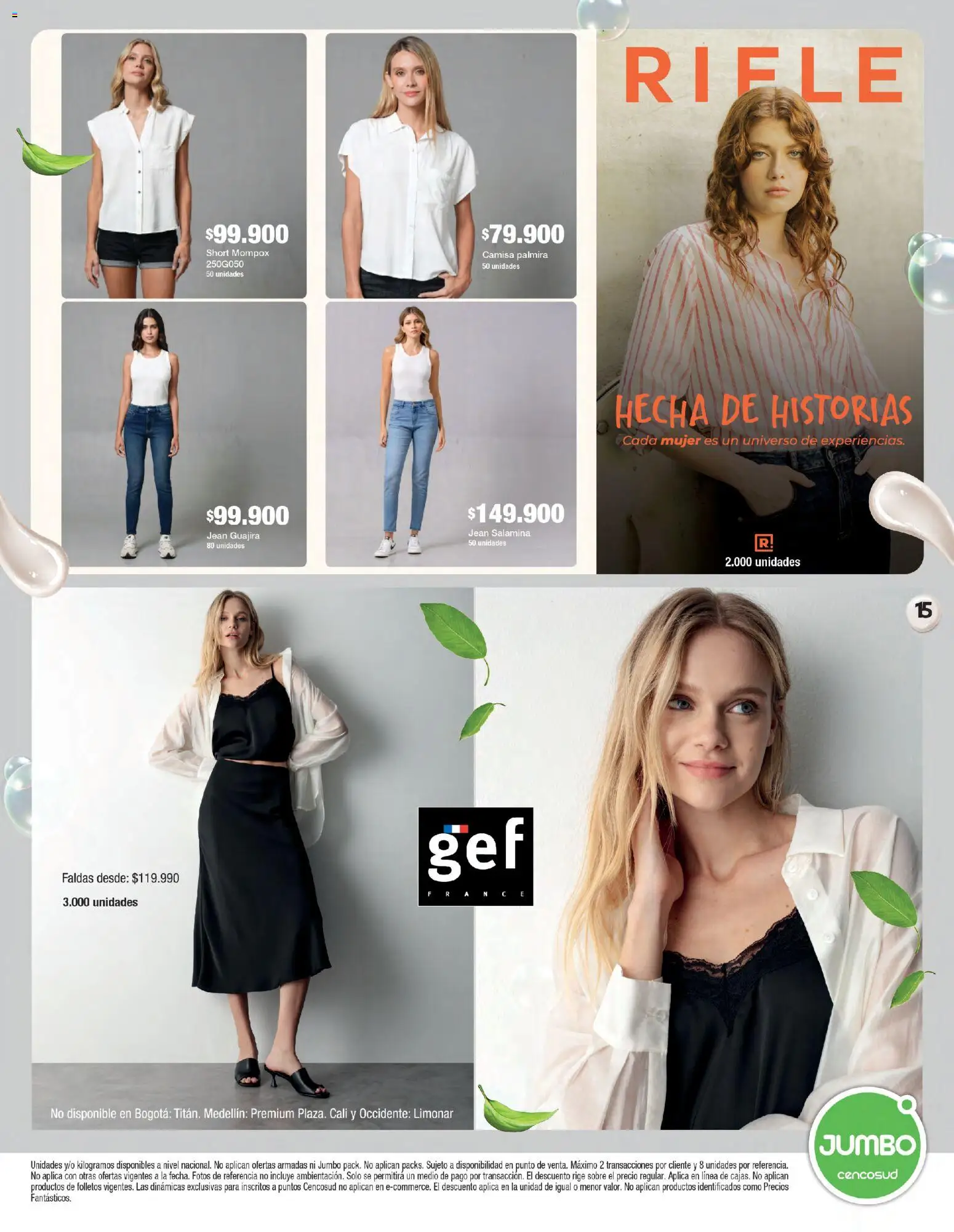 Jumbo revista - valida desde el 13.11.2025 | Página: 15 | Productos: Jean, Sobre, Faldas, Camisa