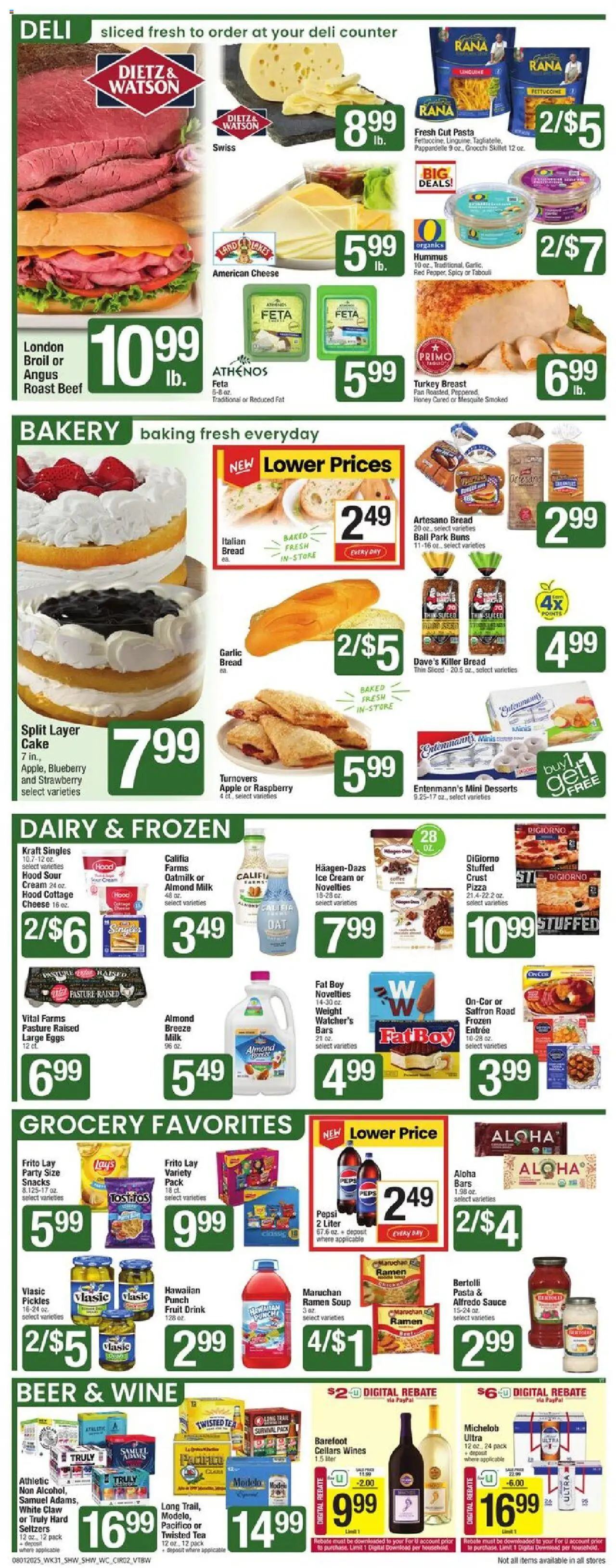 Shaw's Weekly Ad - VT - valid from 01.08.2025 | Page: 4 | Products: Skillet, Pan, Cream, Raspberry