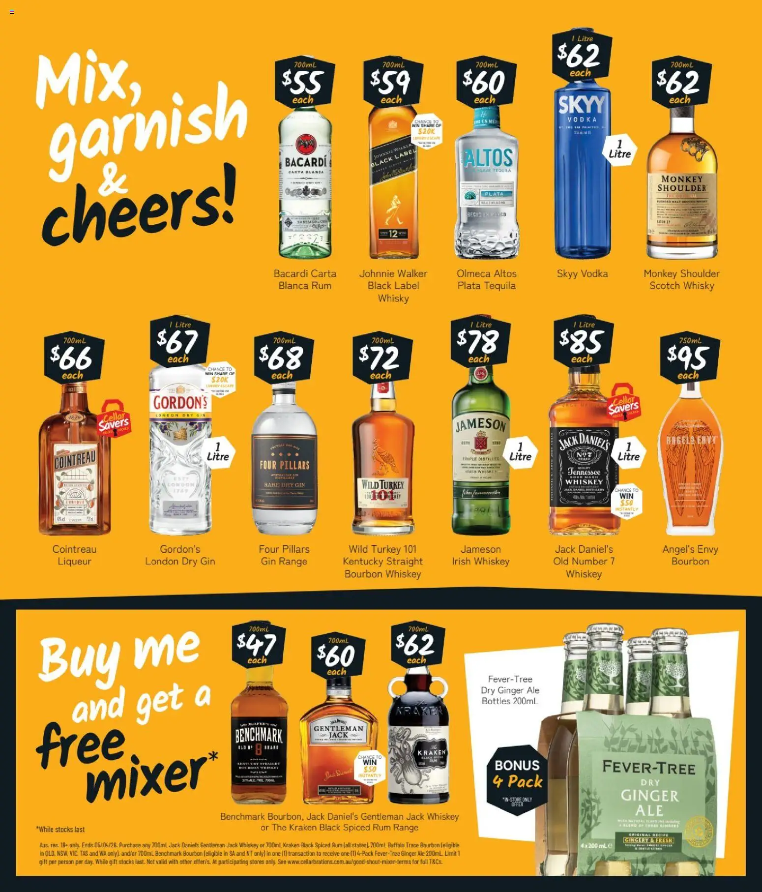 Cellarbrations catalogue - valid from 23.03.2026 | Page: 6 | Products: Ginger, Bourbon, Gin, Mixer