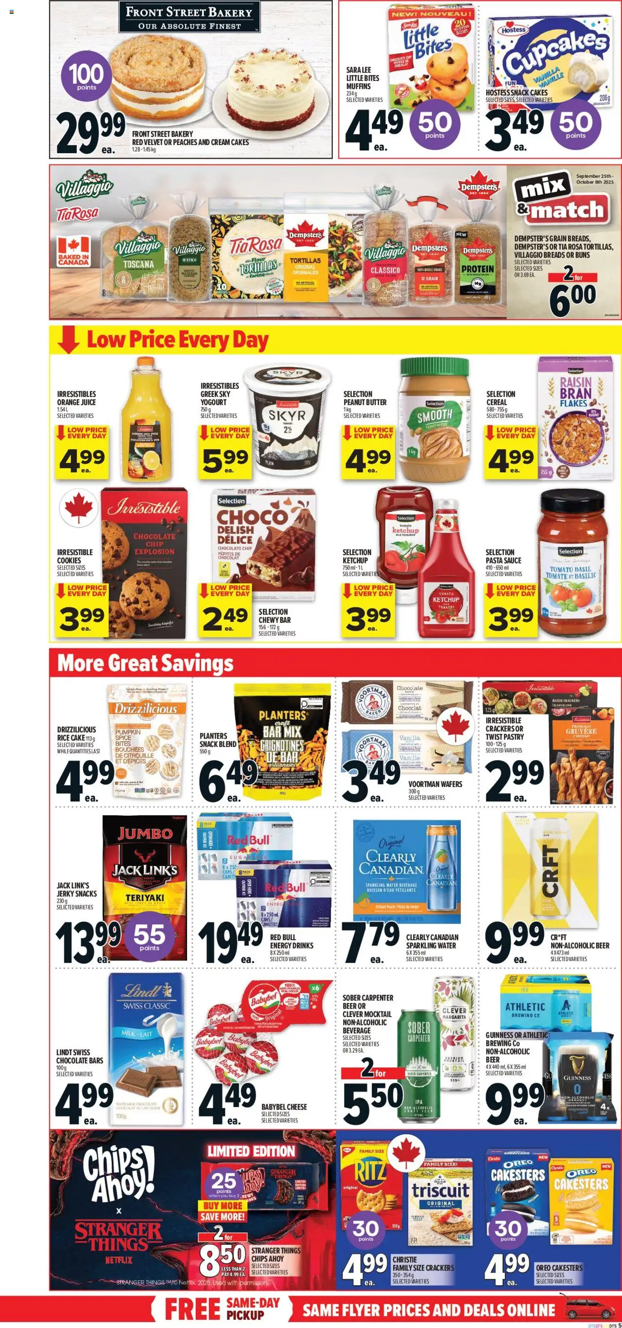Metro flyer valid from 25.09.2025 | Page: 11 | Products: Cream, Cookies, Flakes, Juice