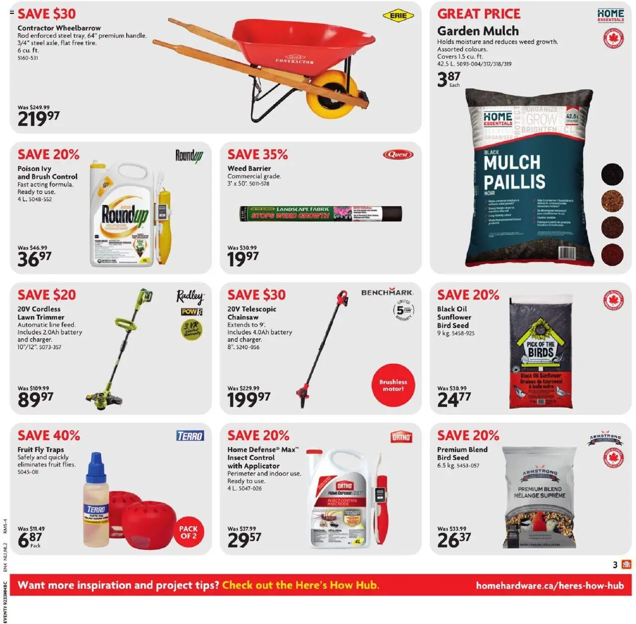 Home Hardware flyer valid from 14.08.2025 | Page: 6 | Products: Brush, Battery, Oil