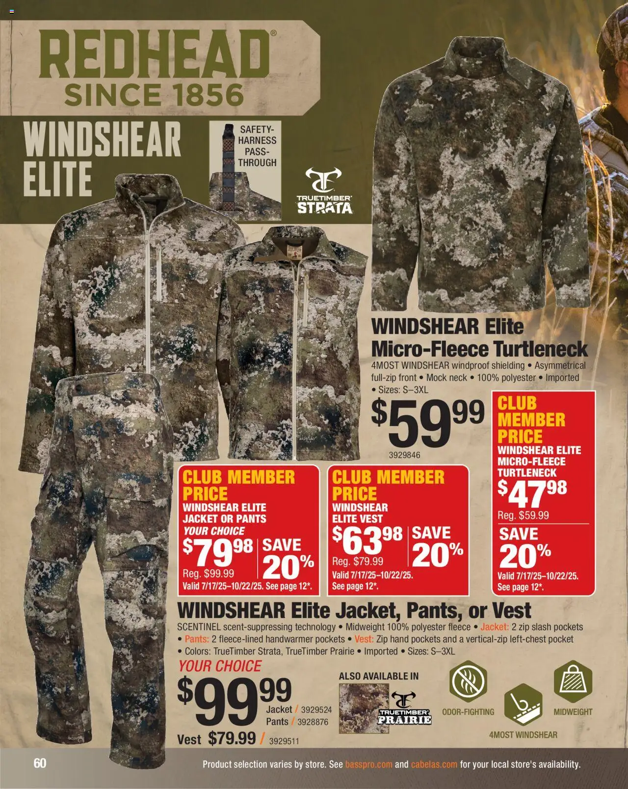 Cabela's Hunting Master 25 - valid from 11.08.2025 | Page: 60 | Products: Vest, Jacket, Pants