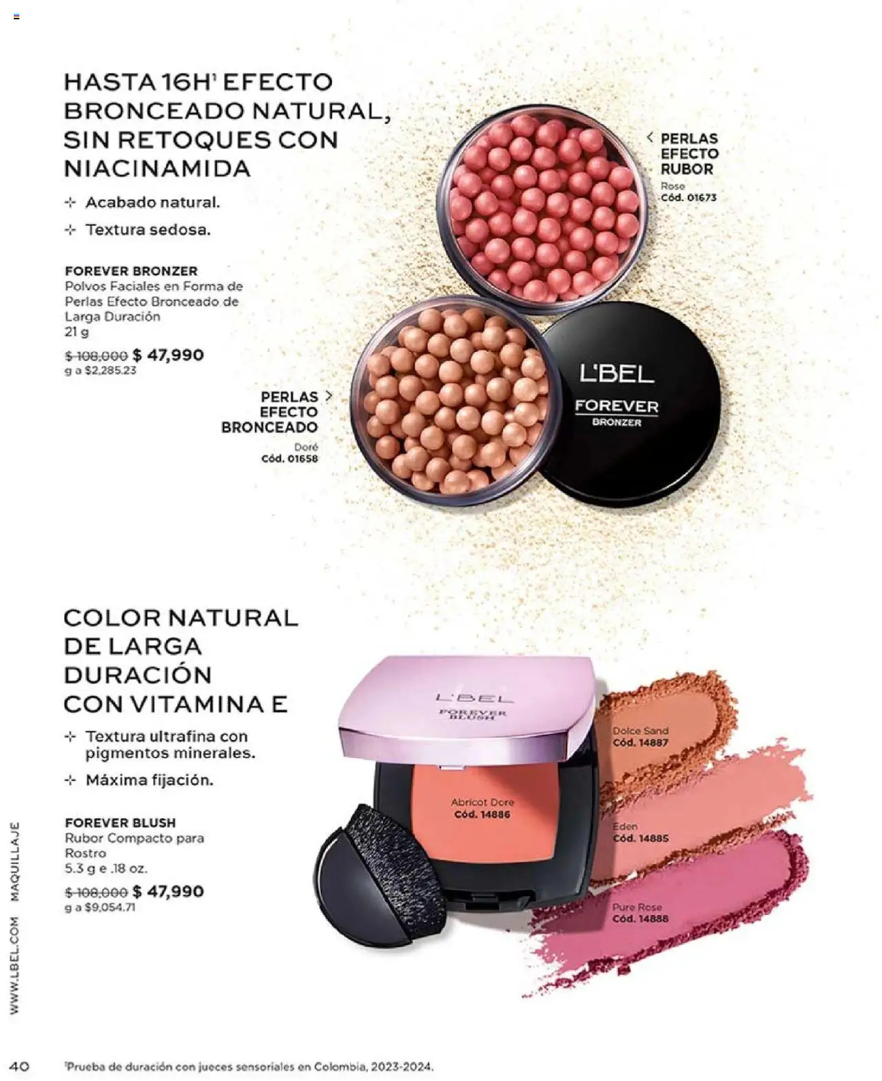 L'Bel revista - valida desde el 16.06.2025 | Página: 40 | Productos: Rubor, Maquillaje
