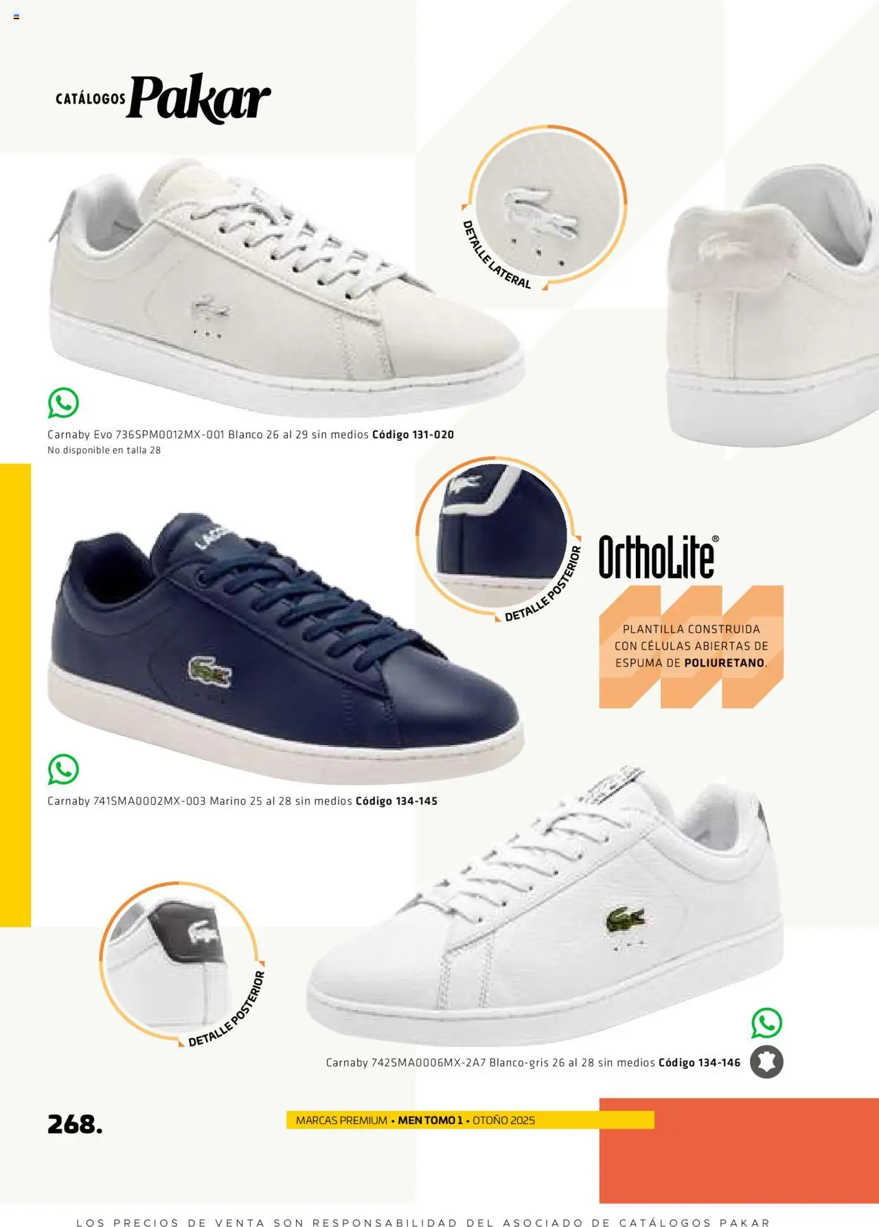 Nuevas ofertas de SC Pakar válidas en toda la República Mexicana desde el 29.08.2025. ¡Encuentra las mejores ofertas en SC Pakar - Catálogo Otoño Men Tomo 1! | Página: 268 | Productos: Espuma