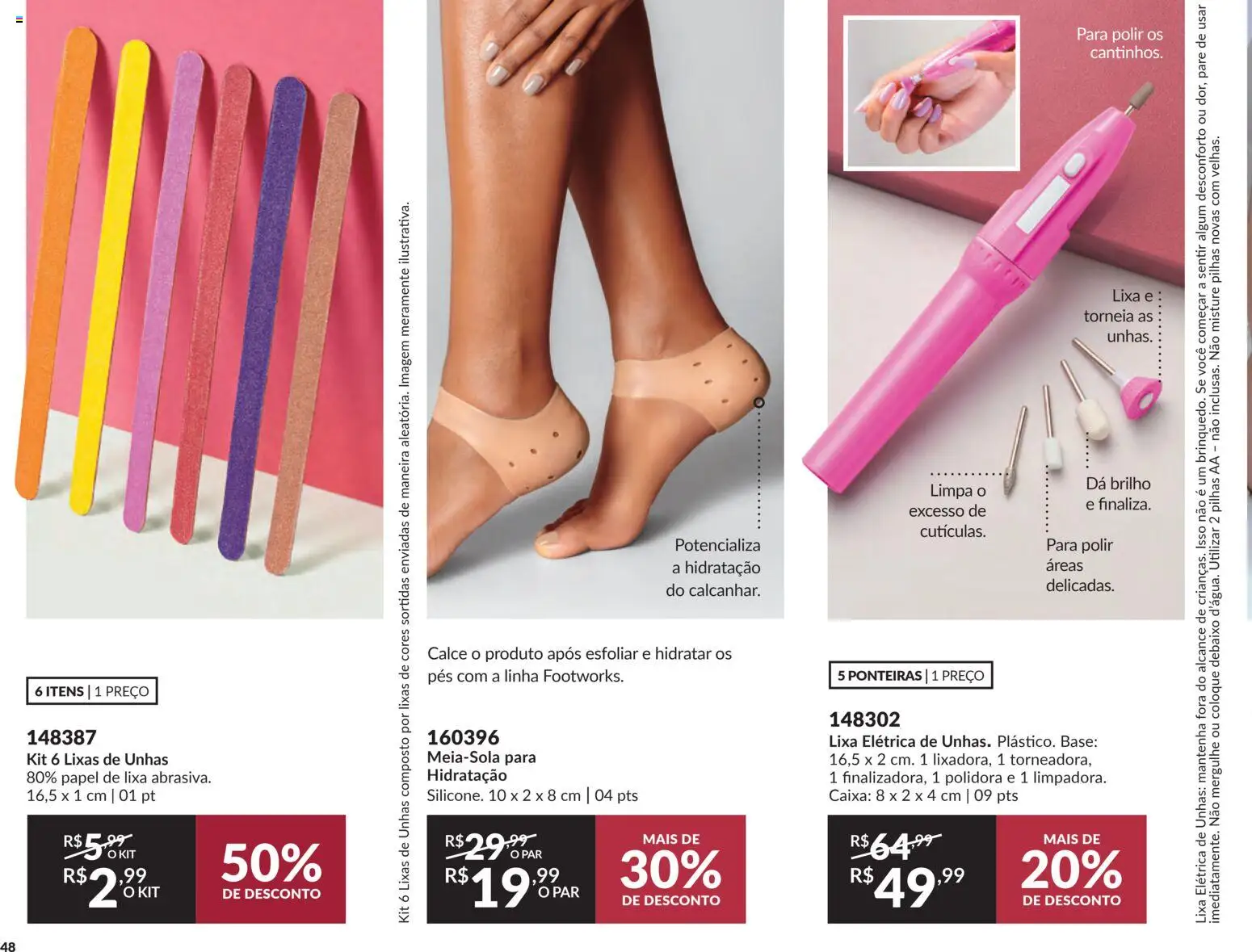 Avon Folheto - válido de 15.01.2026 | Página: 48 | Produtos: Pilhas, Caixa, Base, Lixa