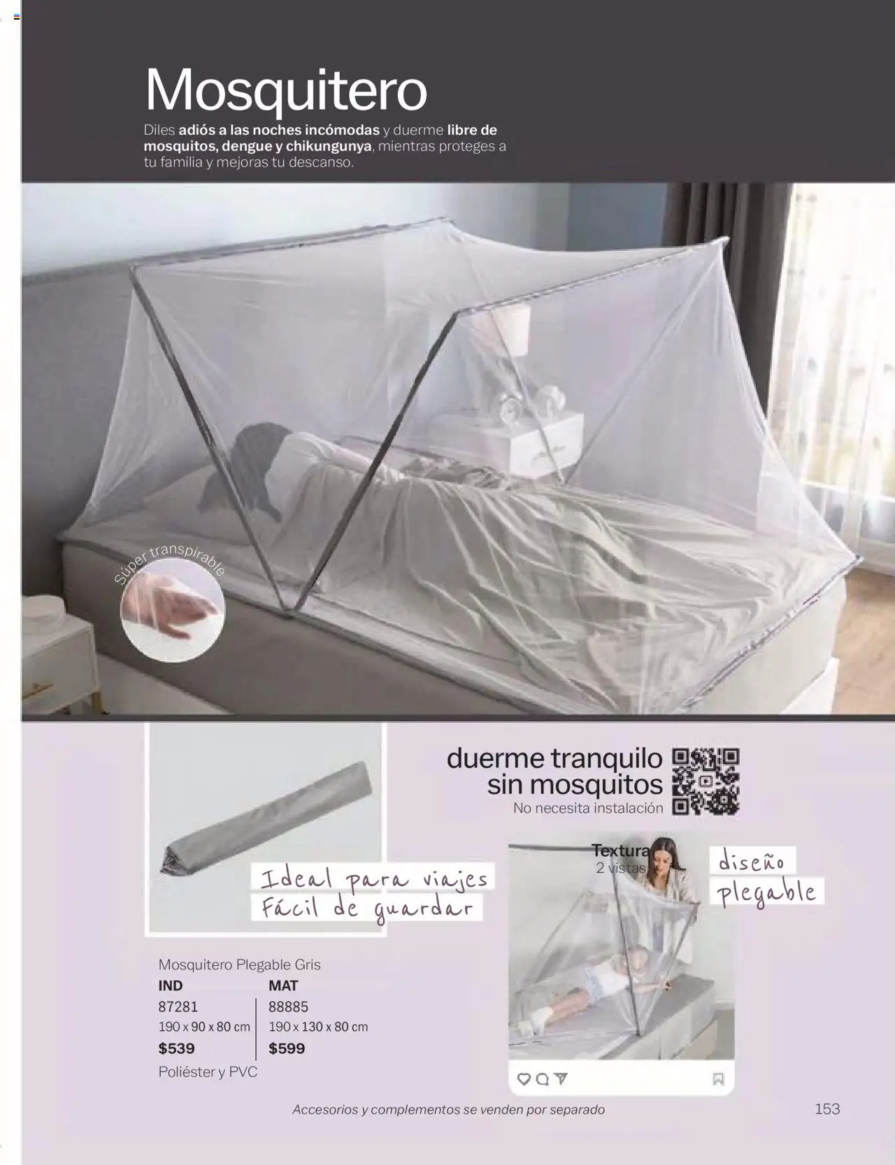 Nuevas ofertas de Vianney válidas en toda la República Mexicana desde el 24.01.2025. ¡Encuentra las mejores ofertas en Vianney catálogo Chavos! | Página: 155 | Productos: Mosquitero