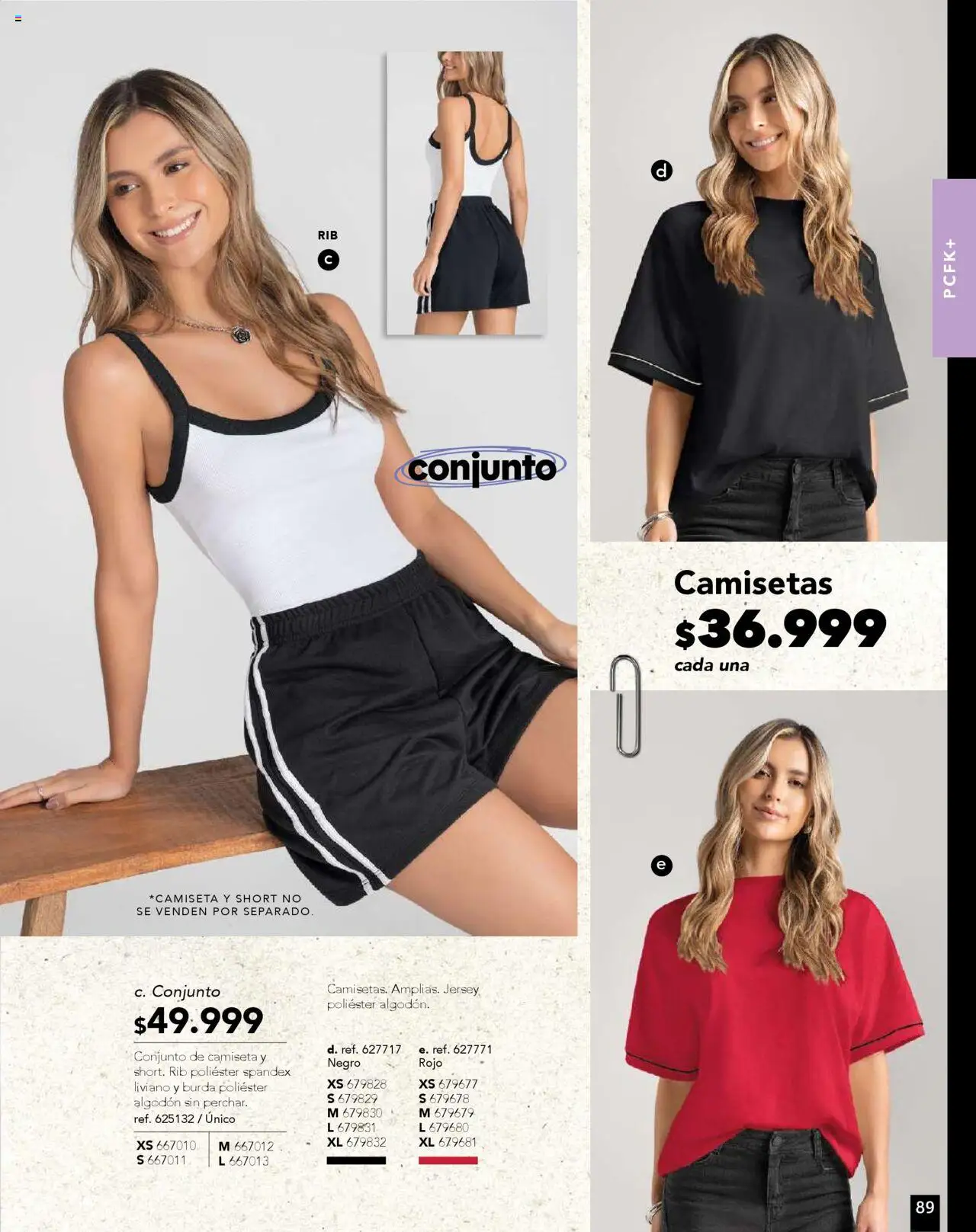 Pacifika revista - valida desde el 01.09.2025 | Página: 101 | Productos: Algodón, Short, Camiseta, Conjunto