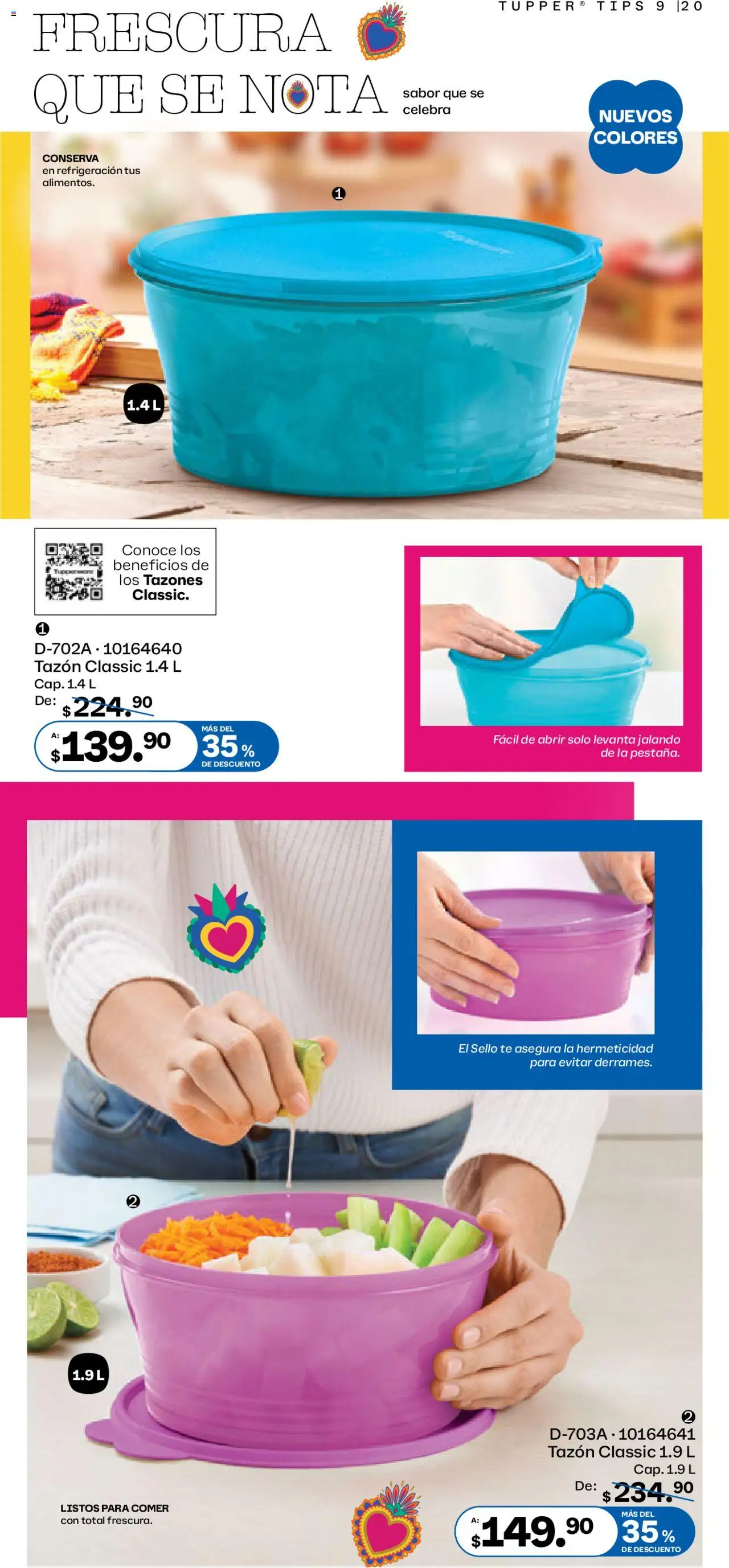 Nuevas ofertas de Tupperware válidas en toda la República Mexicana desde el 11.08.2025. ¡Encuentra las mejores ofertas en Tupperware catálogo! | Página: 20 | Productos: Tupper, Té