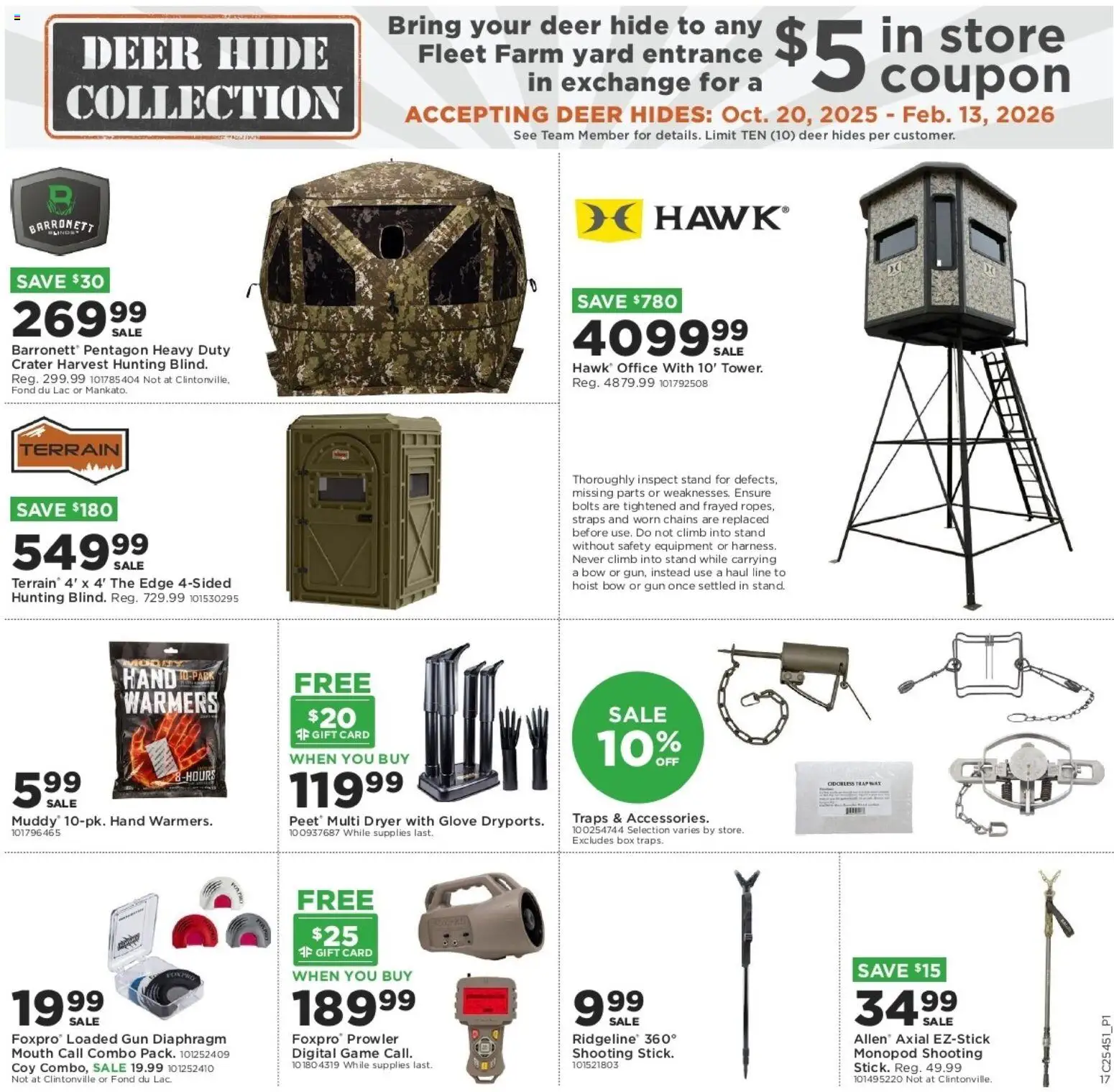 Mills Fleet Farm Weekly Ad - valid from 06.11.2025 | Page: 17 | Products: Bolts, Bow, Game, Gun