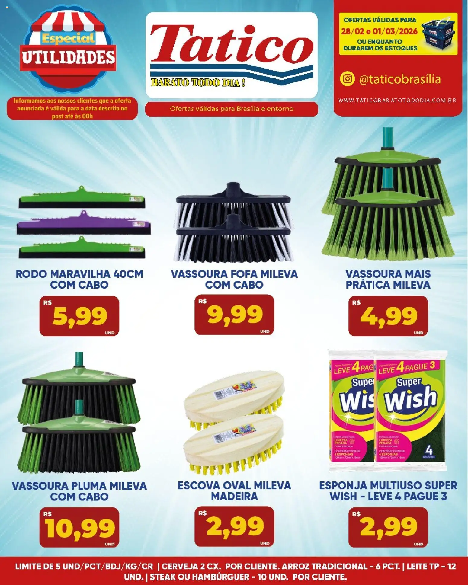 Tatico Folheto - válido de 02.03.2026 | Página: 37 | Produtos: Esponja, Escova, Arroz, Vassoura