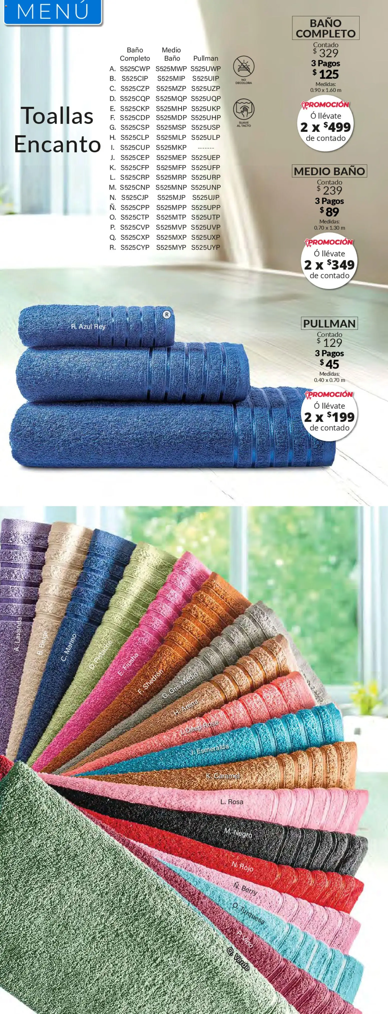 Nuevas ofertas de Colchas Concord válidas en toda la República Mexicana desde el 01.05.2026. ¡Encuentra las mejores ofertas en Colchas Concord catálogo! | Página: 190 | Productos: Toallas, Baño