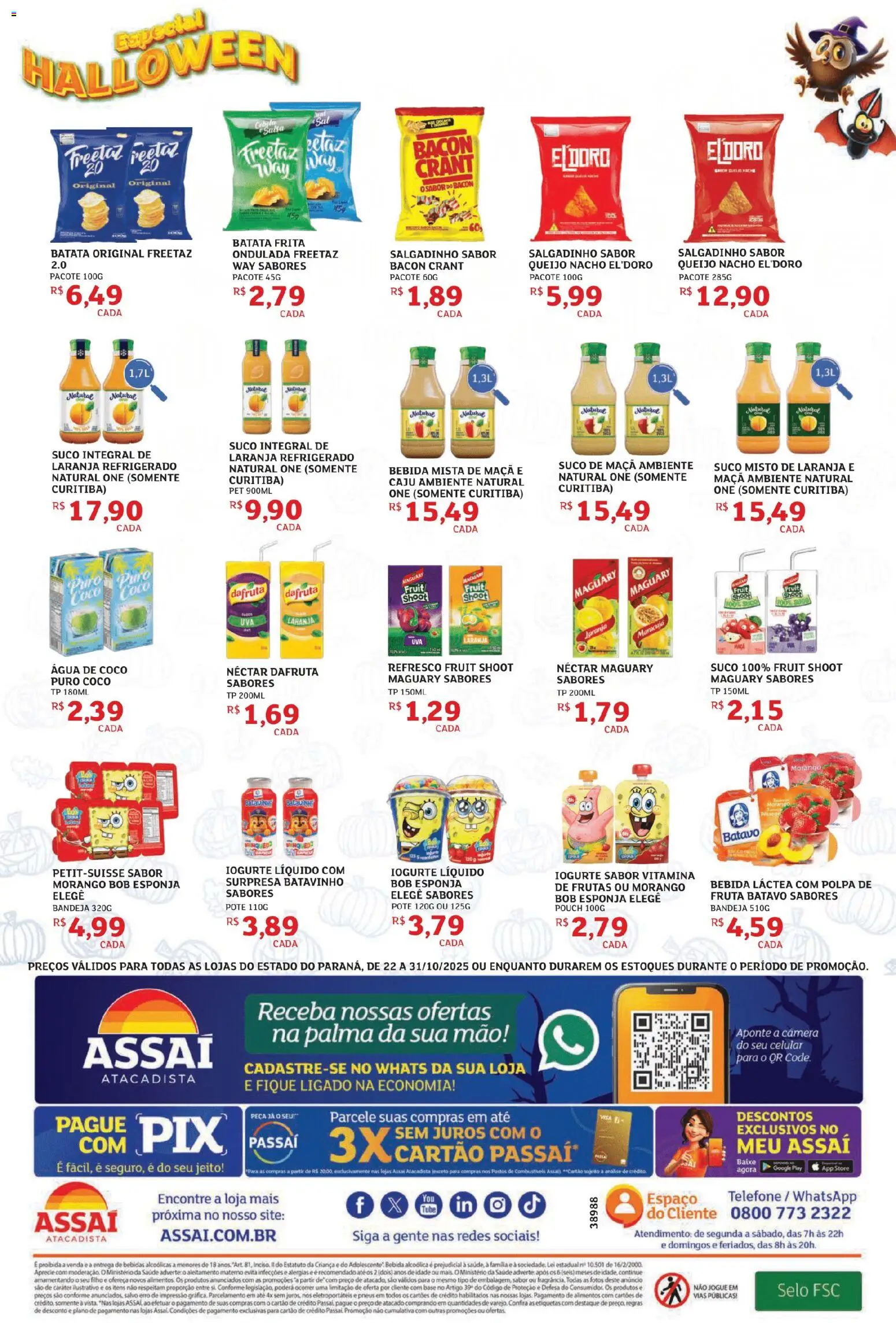 Assaí Atacadista Folheto - válido de 23.10.2025 | Página: 4 | Produtos: Maracujá, Esponja, Bandeja, Câmera