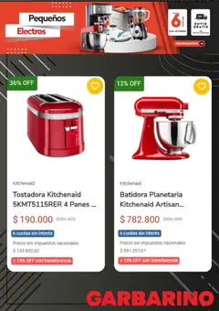 Vista previa Garbarino catálogo válido desde el 20.01.2026 | Página: 2 | Productos: Batidora, Tostadora