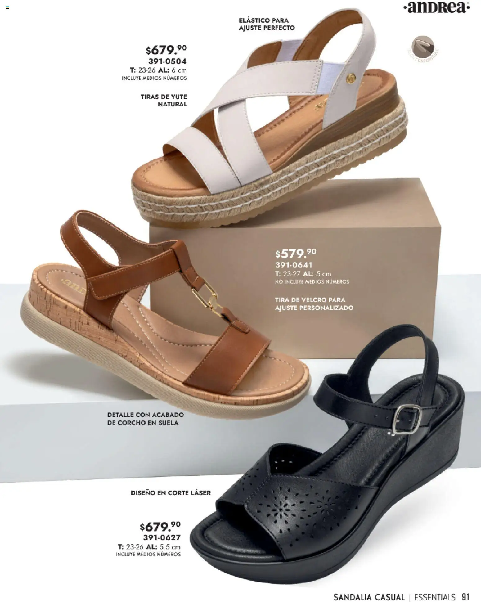 Nuevas ofertas de Andrea válidas en toda la República Mexicana desde el 25.01.2026. ¡Encuentra las mejores ofertas en Andrea catálogo Calzado Dama! | Página: 91