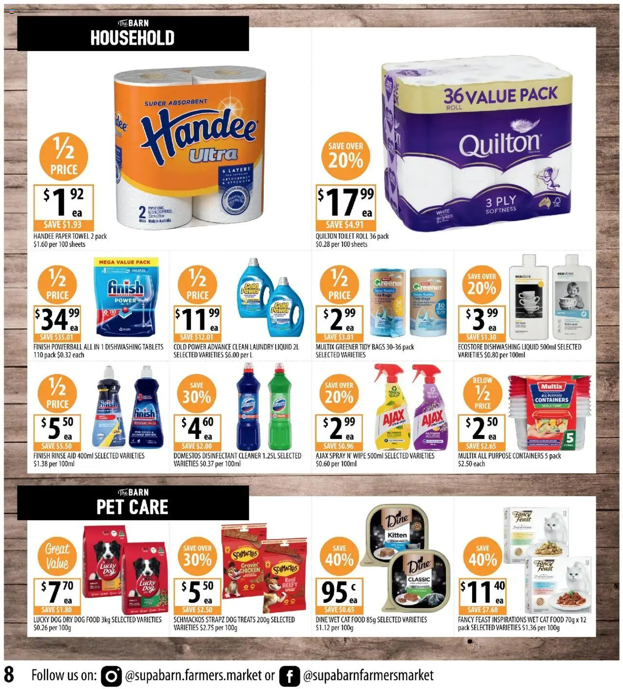 Supabarn catalogue - valid from 17.09.2025 | Page: 8 | Products: Toilet, Cleaner, Dog food, Tablets