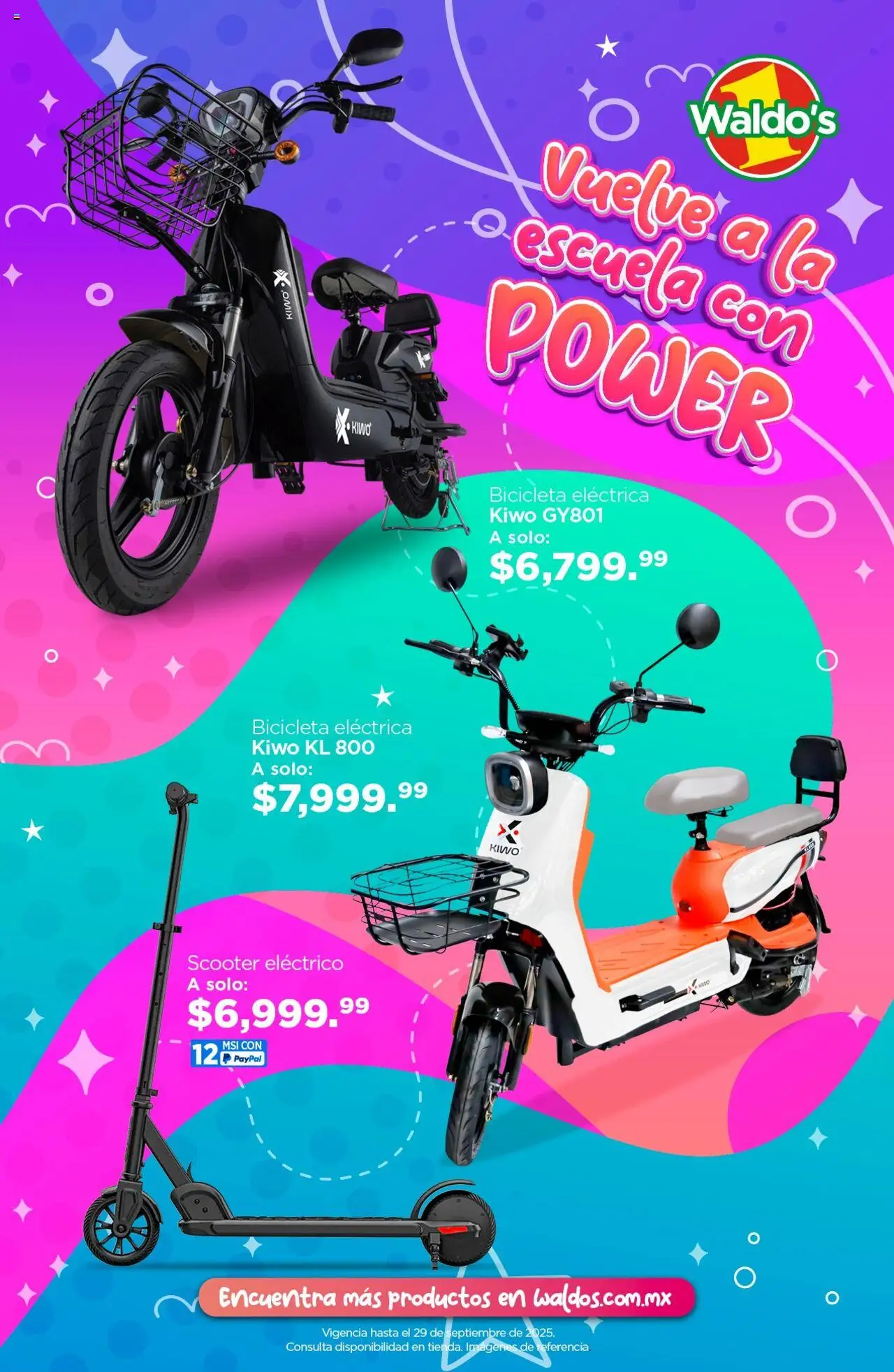 Nuevas ofertas de Waldo's válidas en toda la República Mexicana desde el 15.08.2025. ¡Encuentra las mejores ofertas en Waldo's - Catálogo Regresa a Clases con Estilo! | Página: 11 | Productos: Scooter