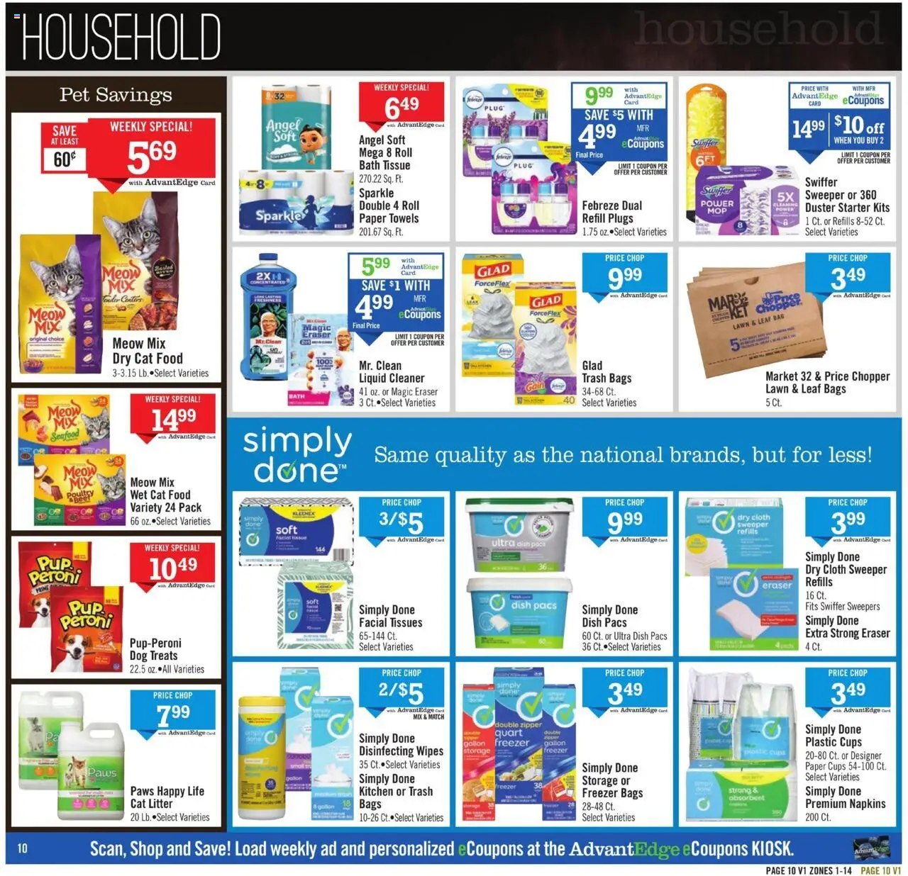 Price Chopper Weekly Ad - valid from 28.09.2025 | Page: 10 | Products: Bath, Cat Food, Seafood, Bag