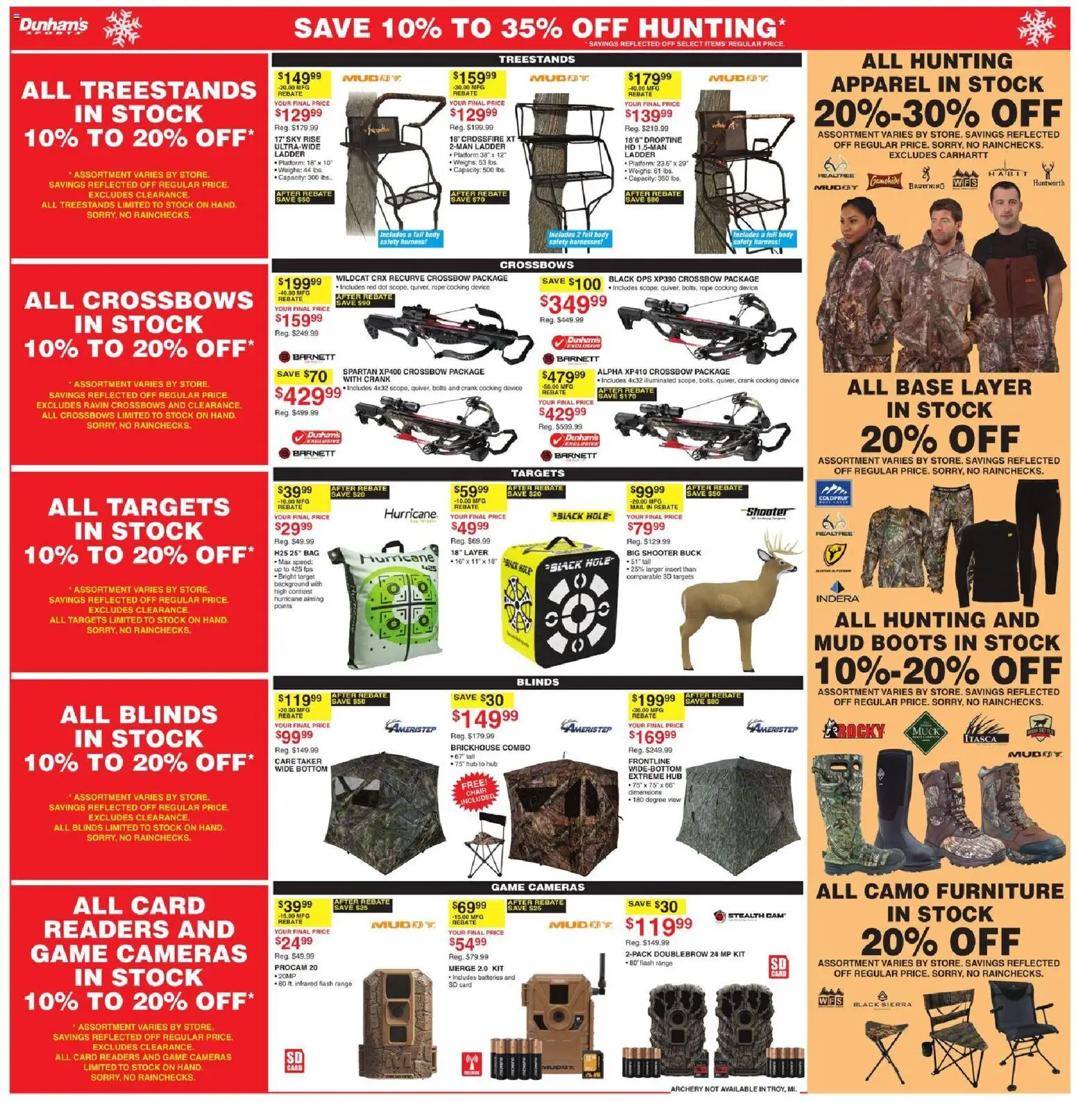 Dunham's Sports - Weekly - PA - valid from 06.12.2025 | Page: 12 | Products: Ladder, Crossbow, Bag, Archery