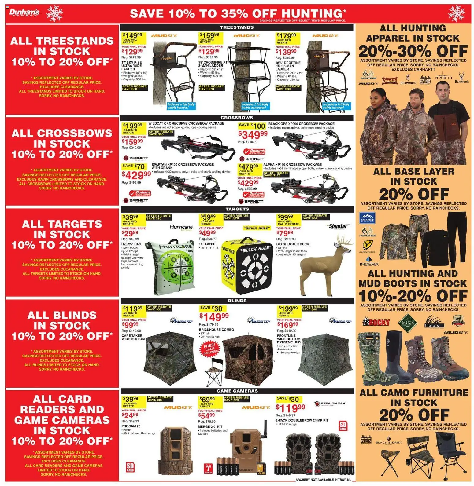 Dunham's Sports Weekly Ad - valid from 06.12.2025 | Page: 12 | Products: Ladder, Crossbow, Boots, Game