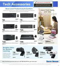 Preview of Harvey Norman - The Experts in Back -To- School - valid from 08.12.2025 | Page: 21 | Products: Picture, Mouse, Keyboard, Webcam