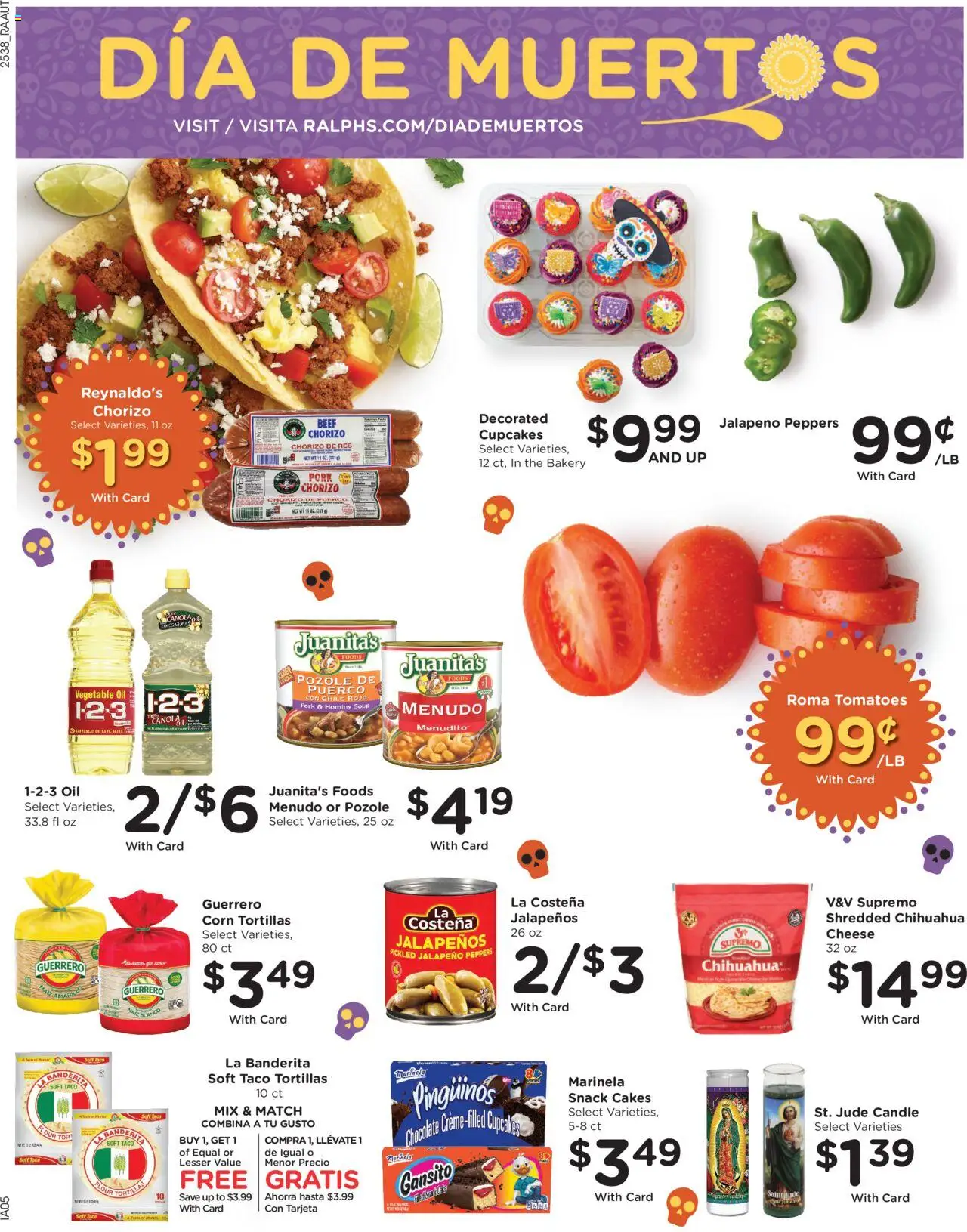 Ralphs Weekly Ad - valid from 22.10.2025 | Page: 14 | Products: Bakery, Jalapeno peppers, Cheese, Tomatoes