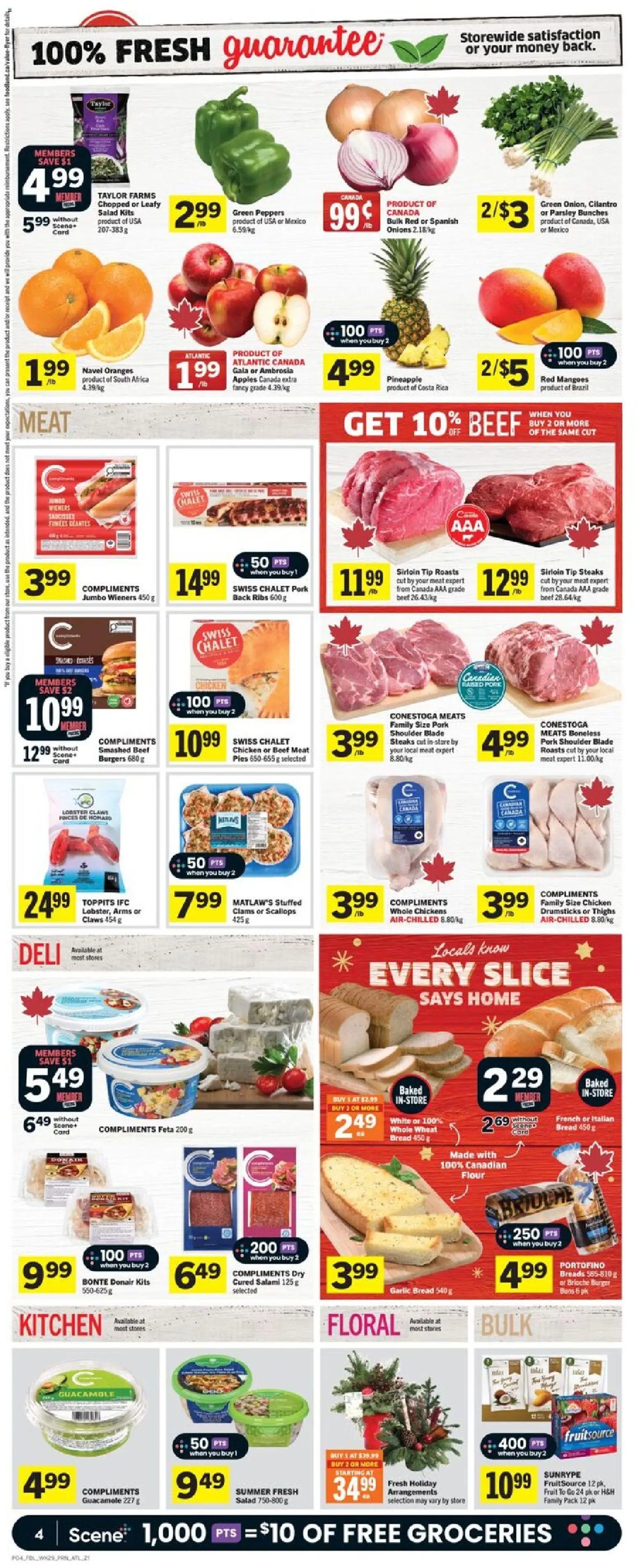 Foodland flyer valid from 13.11.2025 | Page: 5 | Products: Salad, Salami, Pork, Oranges