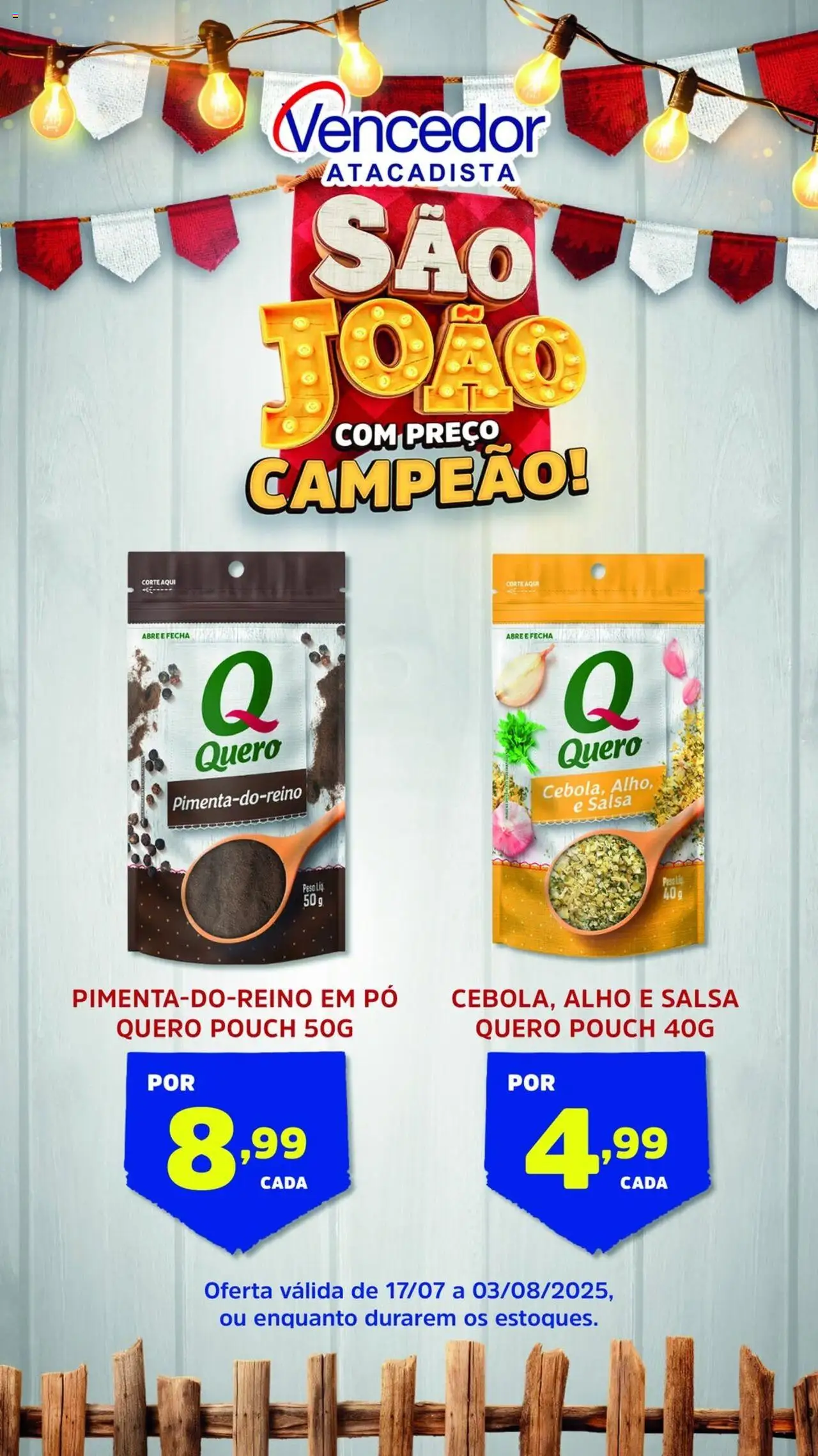 Vencedor Atacadista Folheto - válido de 17.07.2025 | Página: 3 | Produtos: Alho, Pó