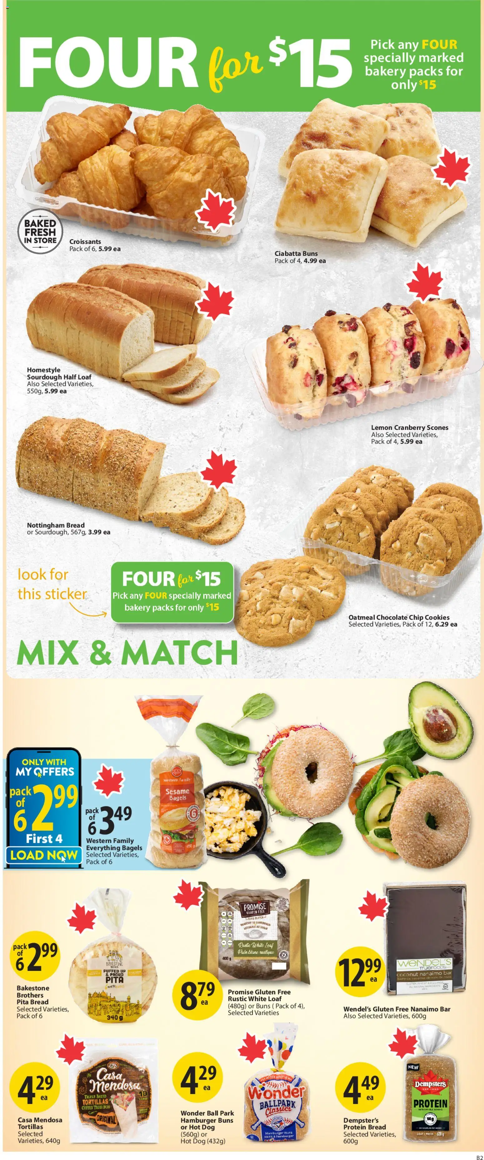 Save on foods flyer valid from 29.01.2026 | Page: 12 | Products: Cookies, Bakery, Bread, Chocolate