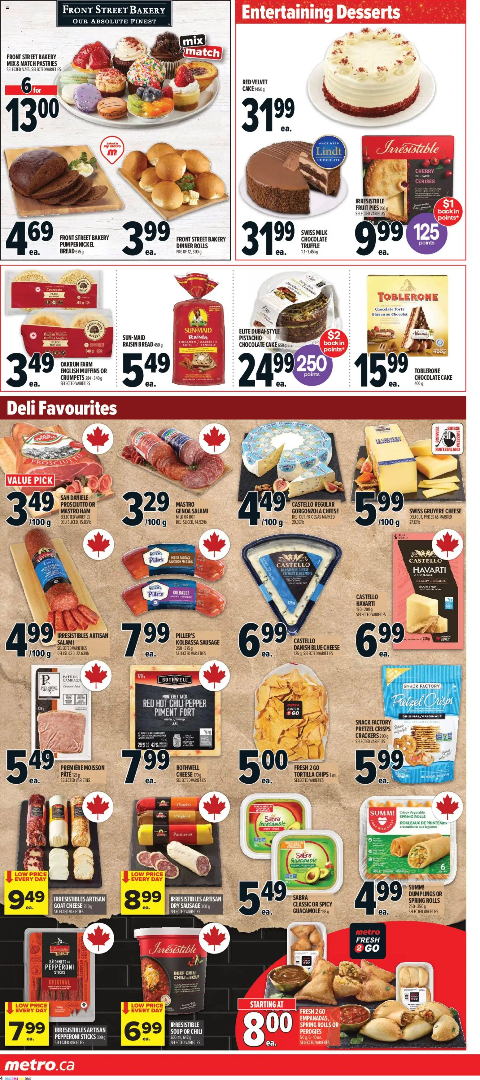 Metro flyer valid from 25.12.2025 | Page: 7 | Products: Bakery, Milk, Cheese, Salami