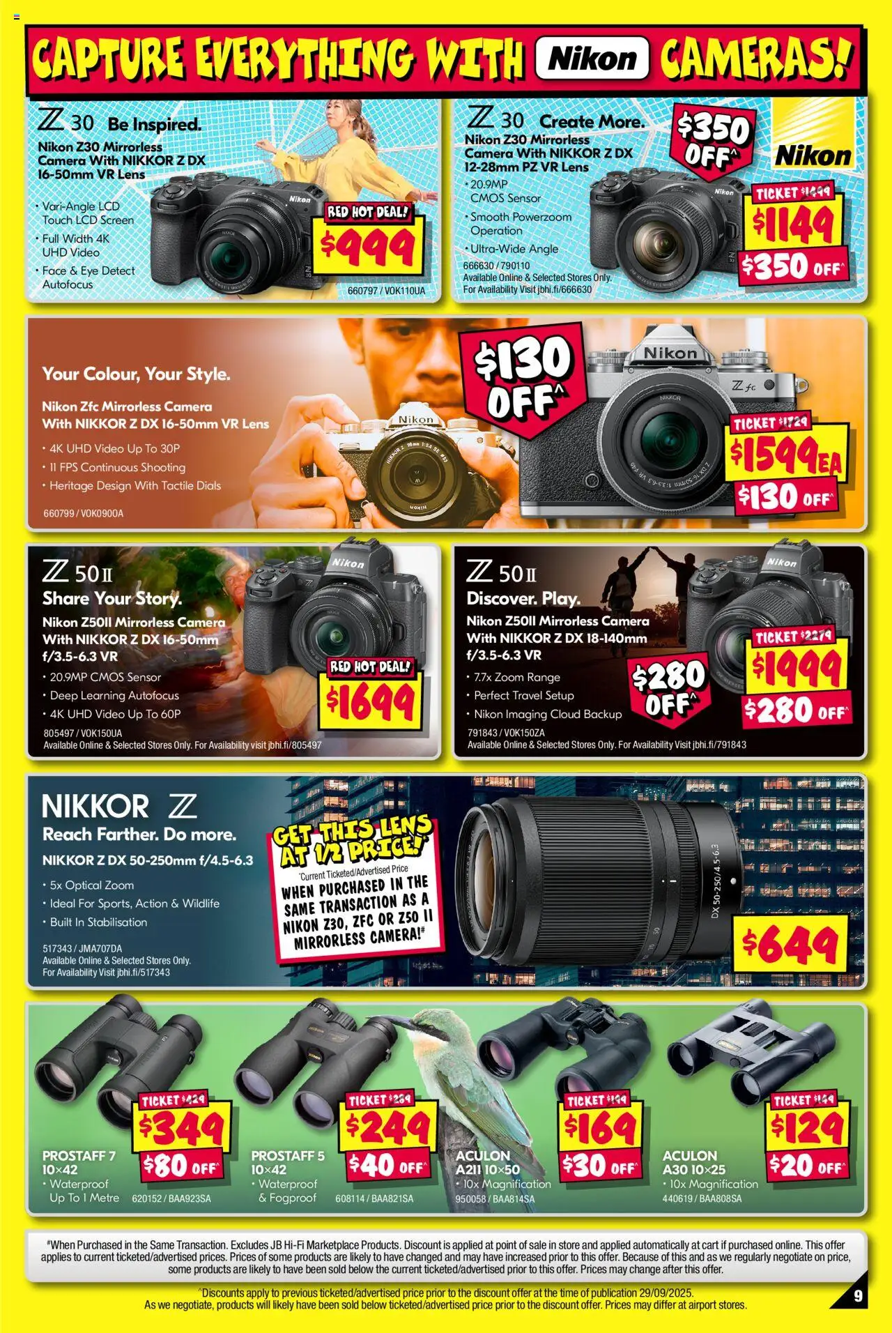 JB Hi-Fi catalogue - valid from 02.10.2025 | Page: 9 | Products: Cart, Camera, Screen