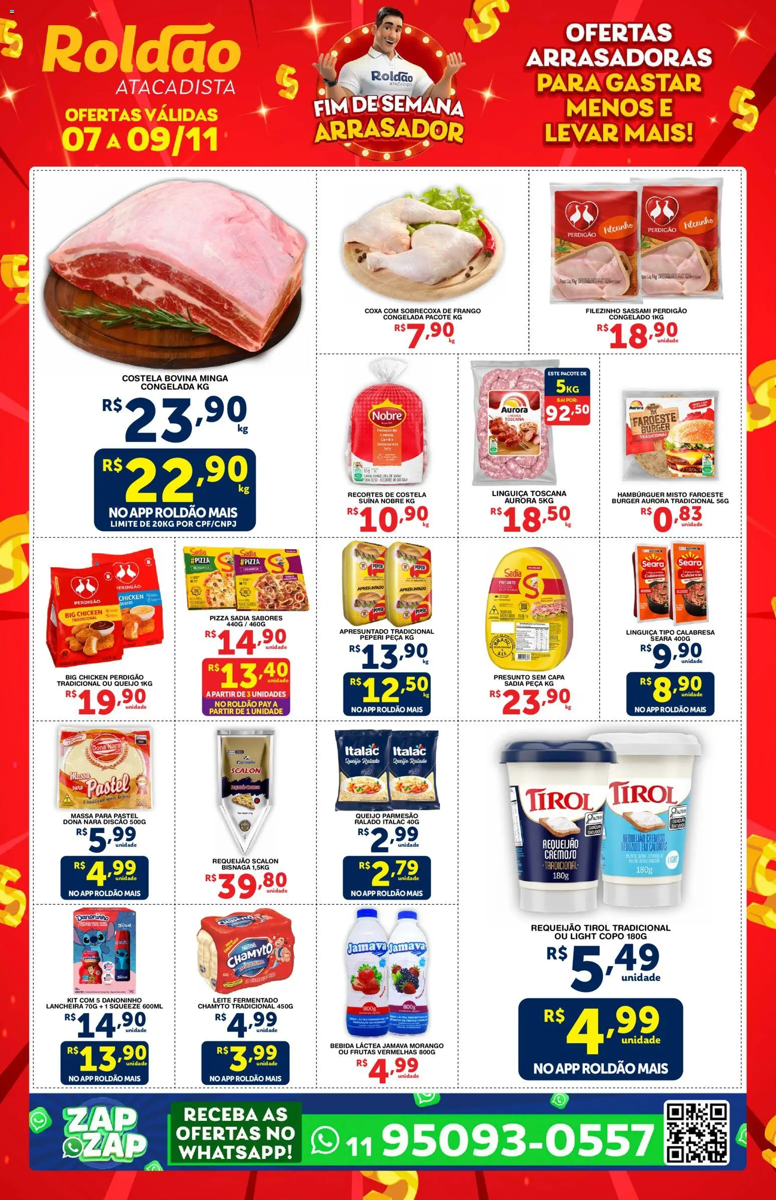 Roldão Folheto - válido de 07.11.2025 | Página: 2 | Produtos: Queijo, Presunto, Pizza, Frango