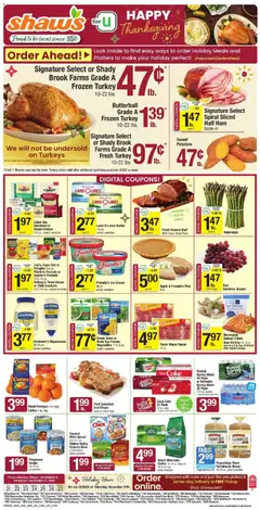 Preview of Shaw's weekly ads valid from 21.11.2025