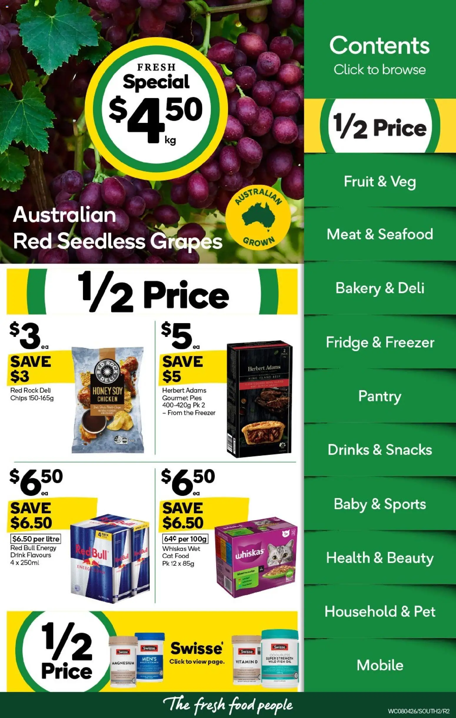 Woolworths catalogue - valid from 08.04.2026 | Page: 2 | Products: Honey, Beef, Chips, Mobile