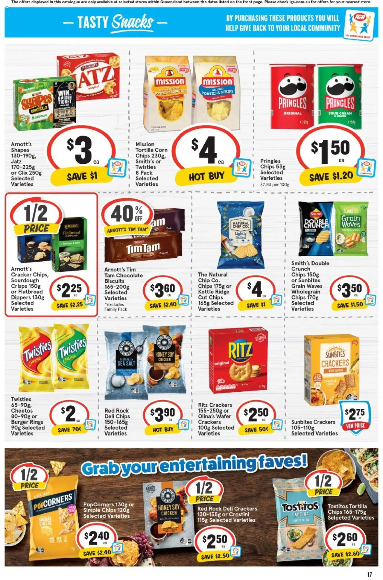 IGA catalogue - valid from 20.08.2025 | Page: 14 | Products: Crackers, Chicken, Sour cream, Biscuits