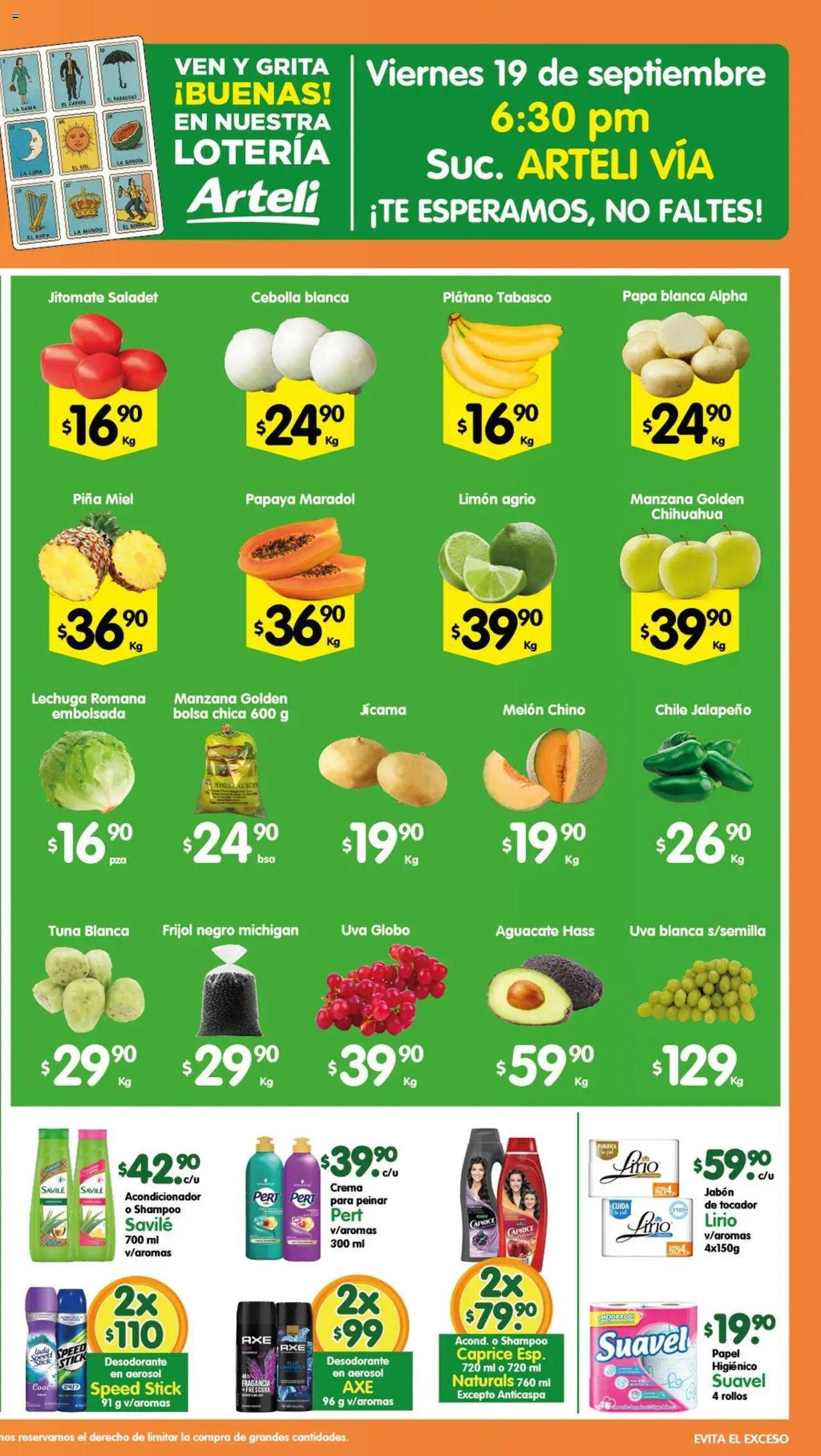 Nuevas ofertas de Arteli válidas en toda la República Mexicana desde el 16.09.2025. ¡Encuentra las mejores ofertas en Arteli - Folleto Express! | Página: 2 | Productos: Crema, Manzana, Limón, Lechuga
