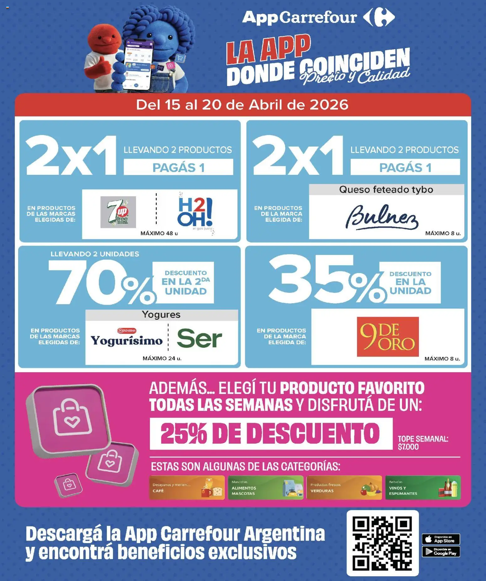 Carrefour ofertas │ válido desde el 15.04.2026 | Página: 3 | Productos: Queso, Café