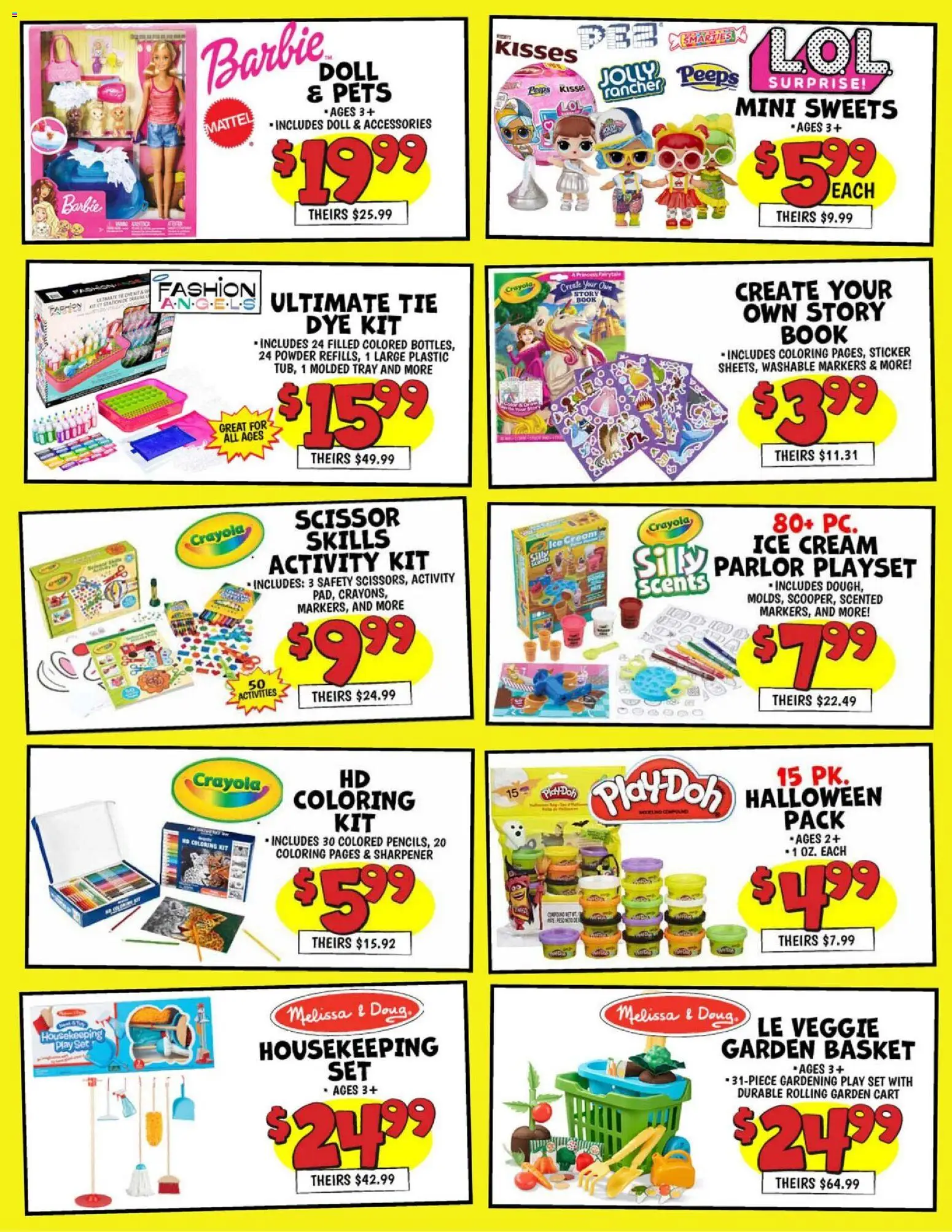 Ollie's Toys Ad - valid from 08.11.2025 | Page: 2 | Products: Basket, Powder, Cream, Ice cream