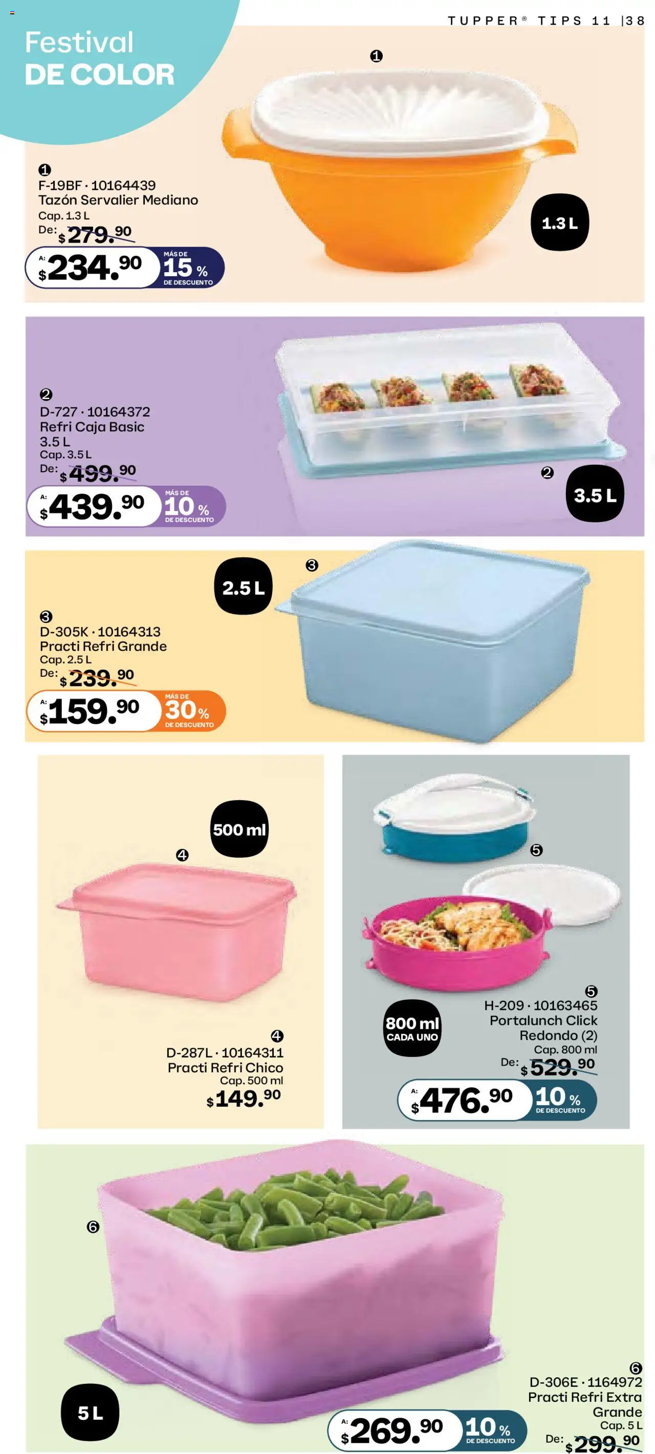 Nuevas ofertas de Tupperware válidas en toda la República Mexicana desde el 06.10.2025. ¡Encuentra las mejores ofertas en Tupperware - Catálogo! | Página: 38 | Productos: Caja